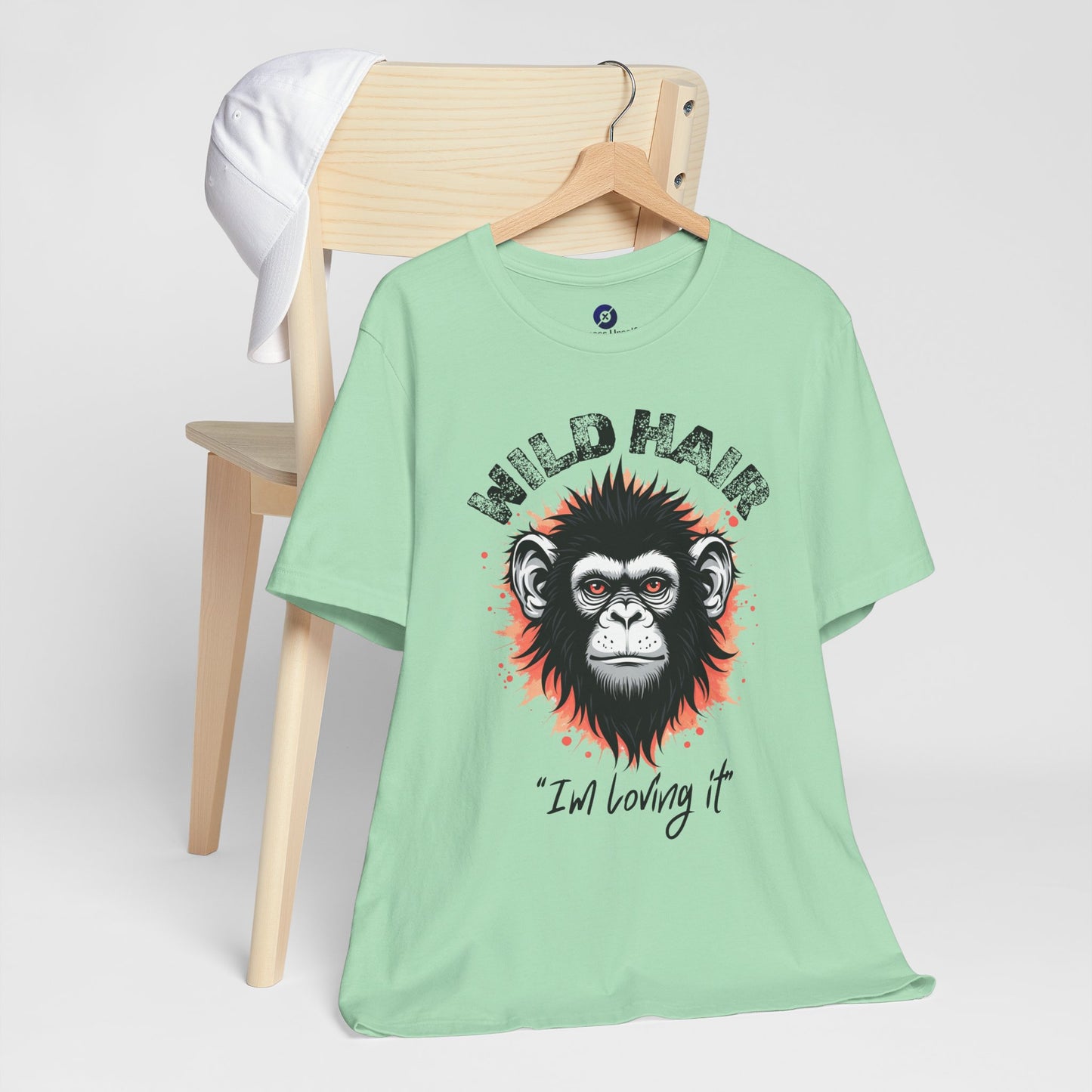 Wild Hair Gorilla Unisex Short Sleeve Tee | Fun Graphic Shirt for Casual Wear