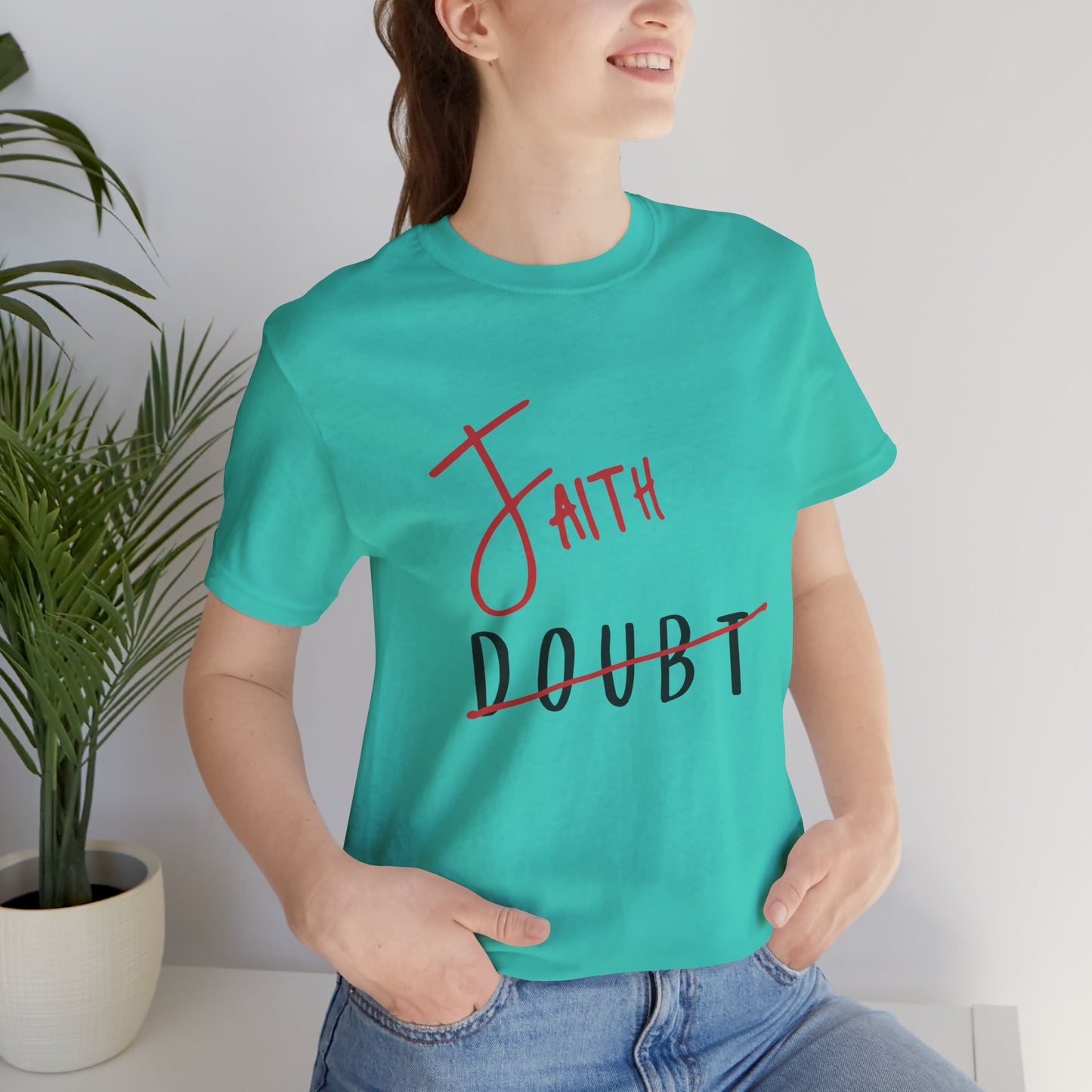 Faith Over Doubt Unisex Jersey Tee