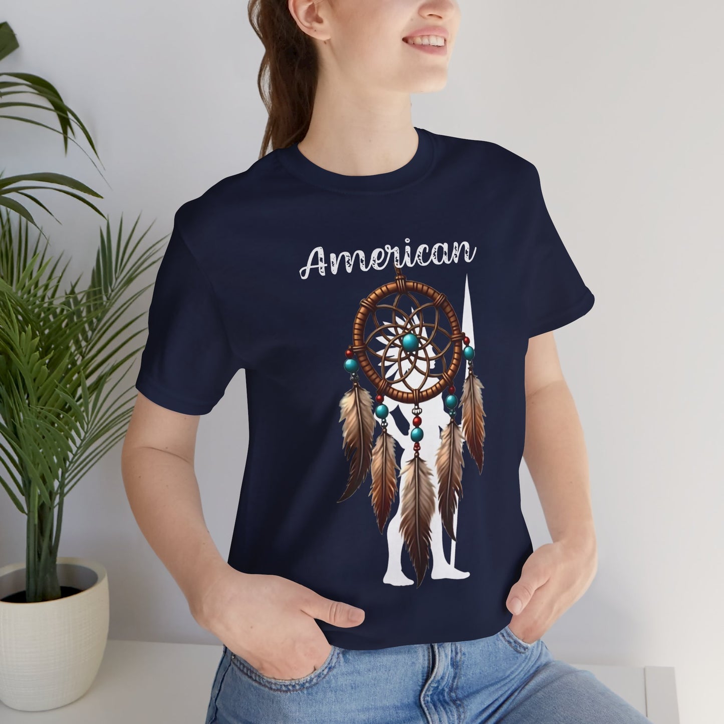 American Dream Catcher Unisex Tee - Bohemian Style Short Sleeve Shirt