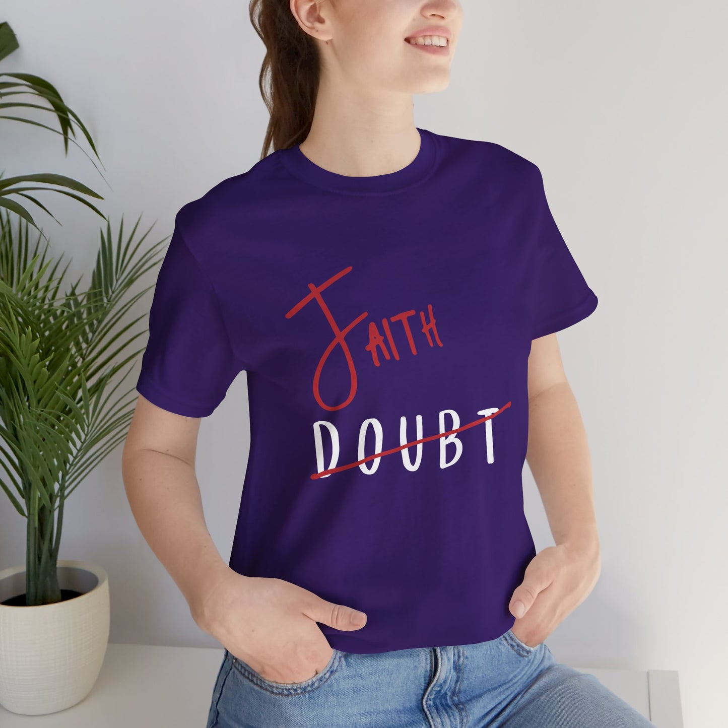 Faith Over Doubt Unisex Jersey Tee