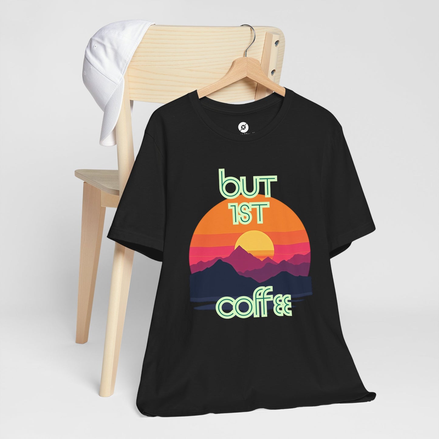 But First Coffee Unisex Jersey Tee - Fun Graphic Tee for Coffee Lovers