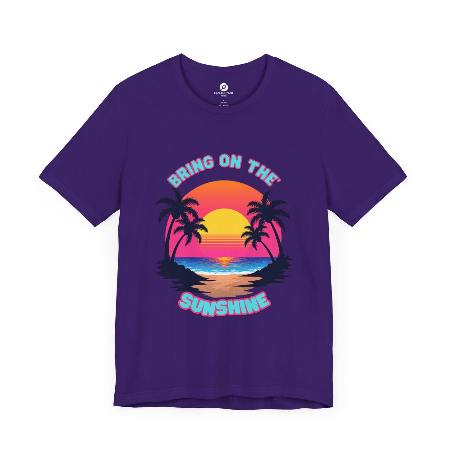 Unisex Jersey Tee - 'Bring on the Sunshine' Tropical Vibe