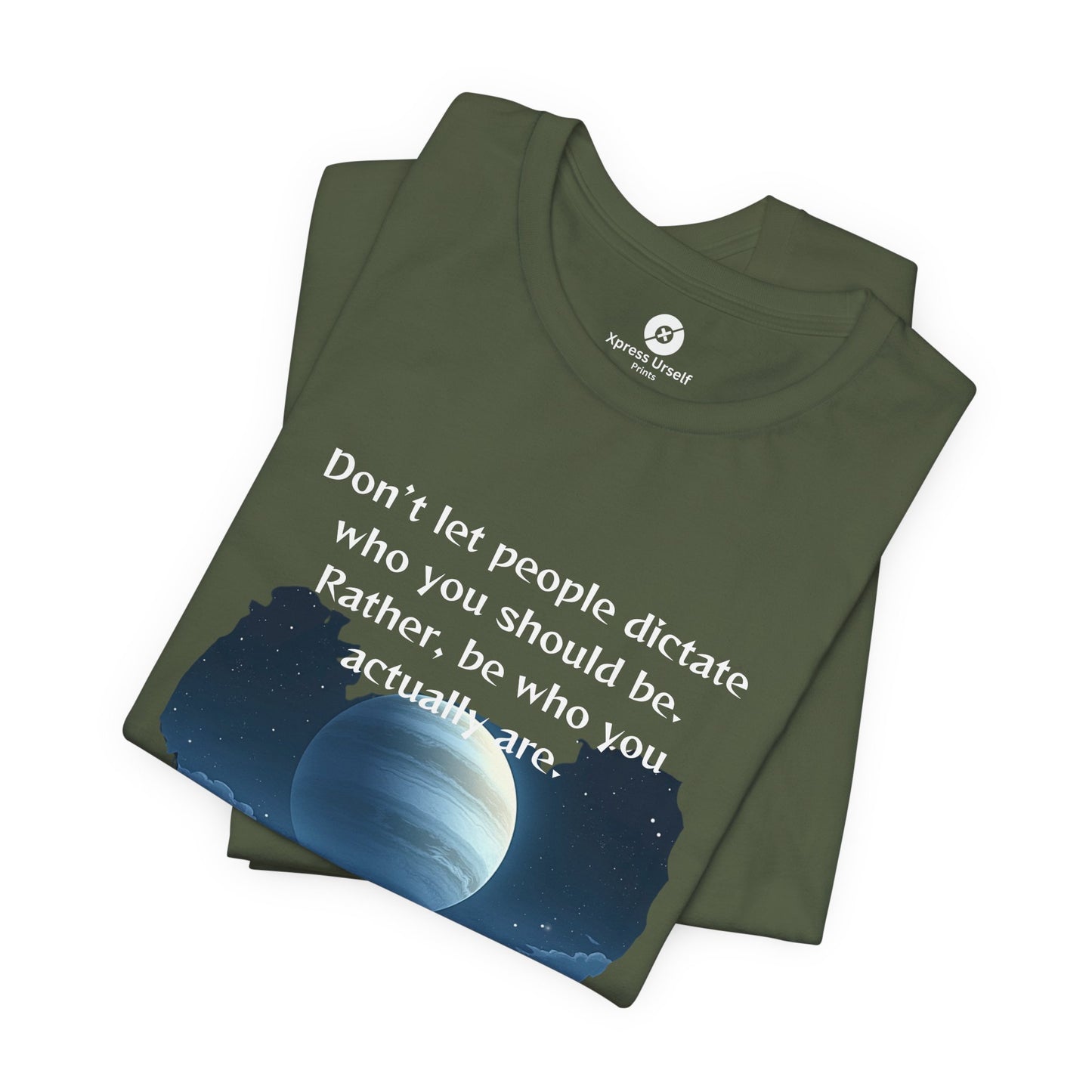 Inspirational Pluto Graphic Tee - Be Who You Are