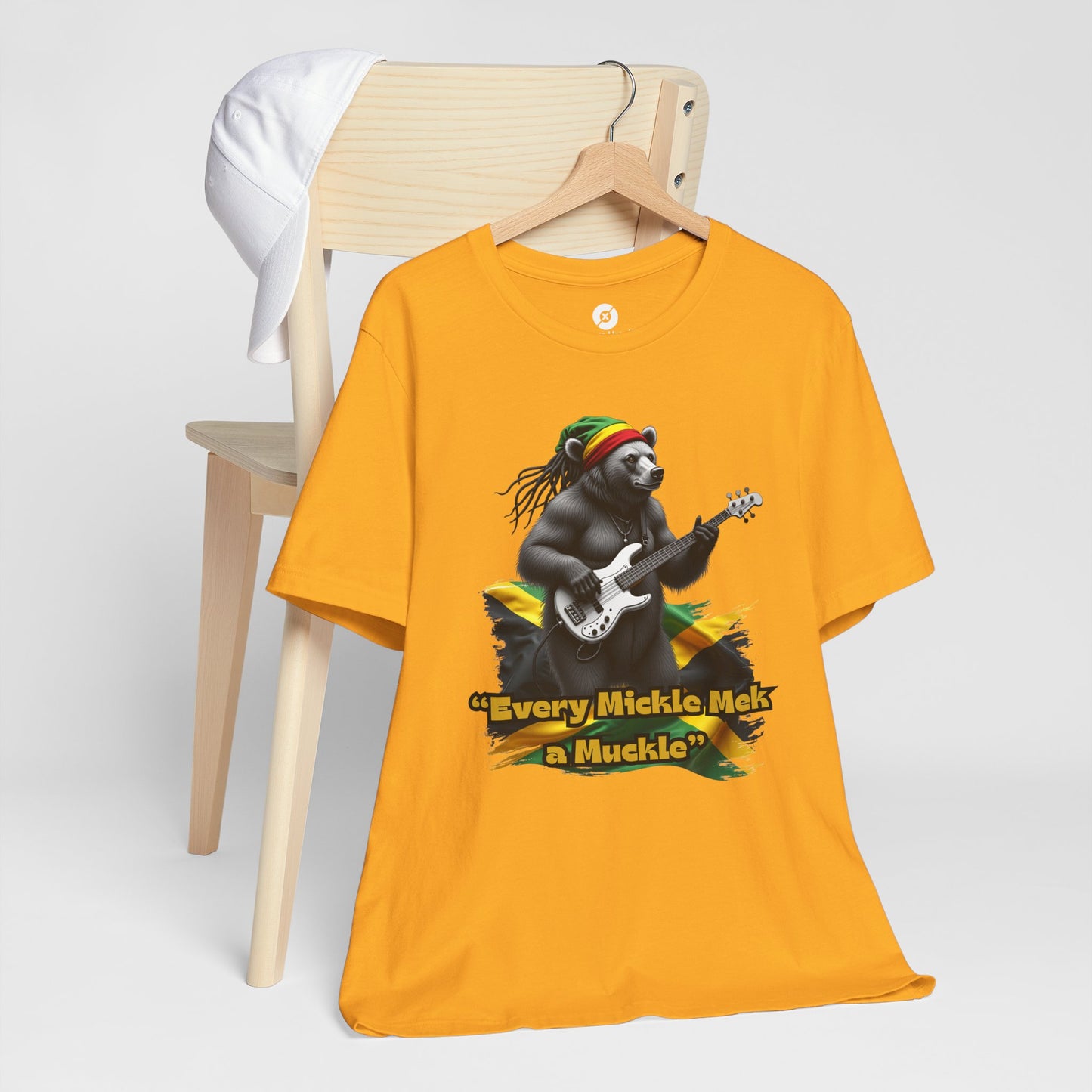 Reggae Panda T-Shirt - "Every Mickle Mek a Muckle" - Unisex Jersey Tee