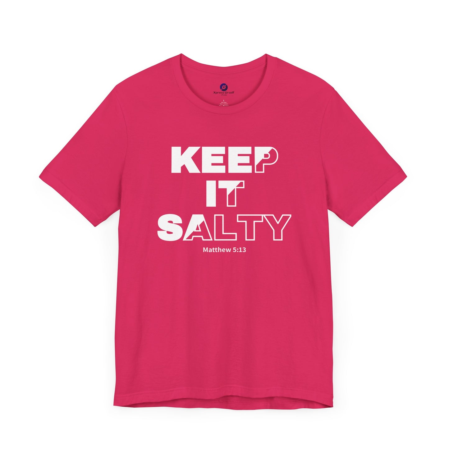 Keep It Salty Unisex Tee - Casual Christian Quote Shirt