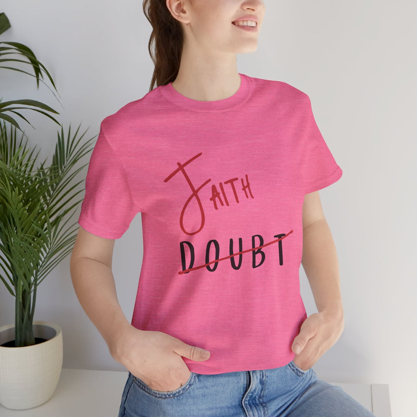 Faith Over Doubt Unisex Jersey Tee