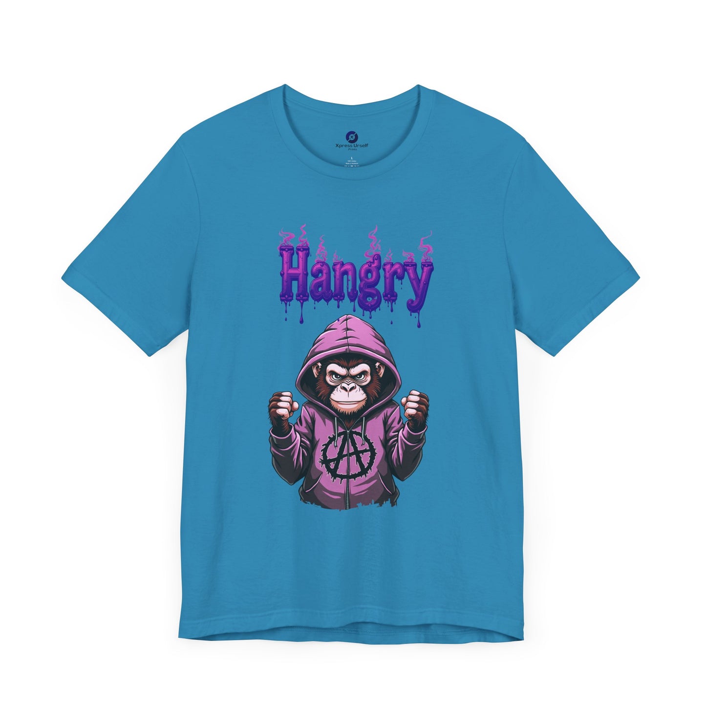 Hangry Gorilla Unisex Jersey Tee - Fun Graphic T-Shirt for Food Lovers
