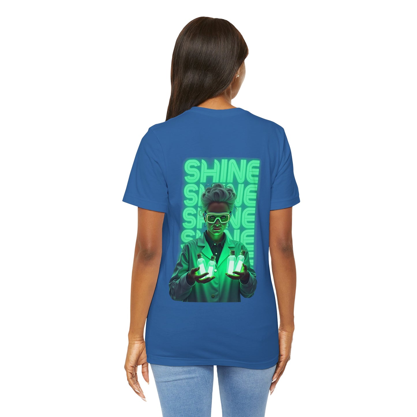 Glow Up the World Unisex Short Sleeve Tee - Bright Orange Inspirational Shirt