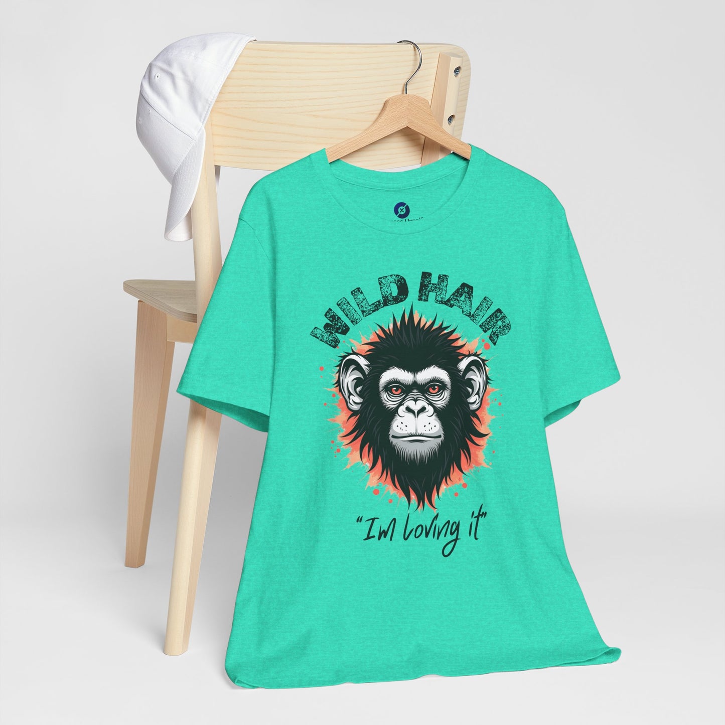 Wild Hair Gorilla Unisex Short Sleeve Tee | Fun Graphic Shirt for Casual Wear