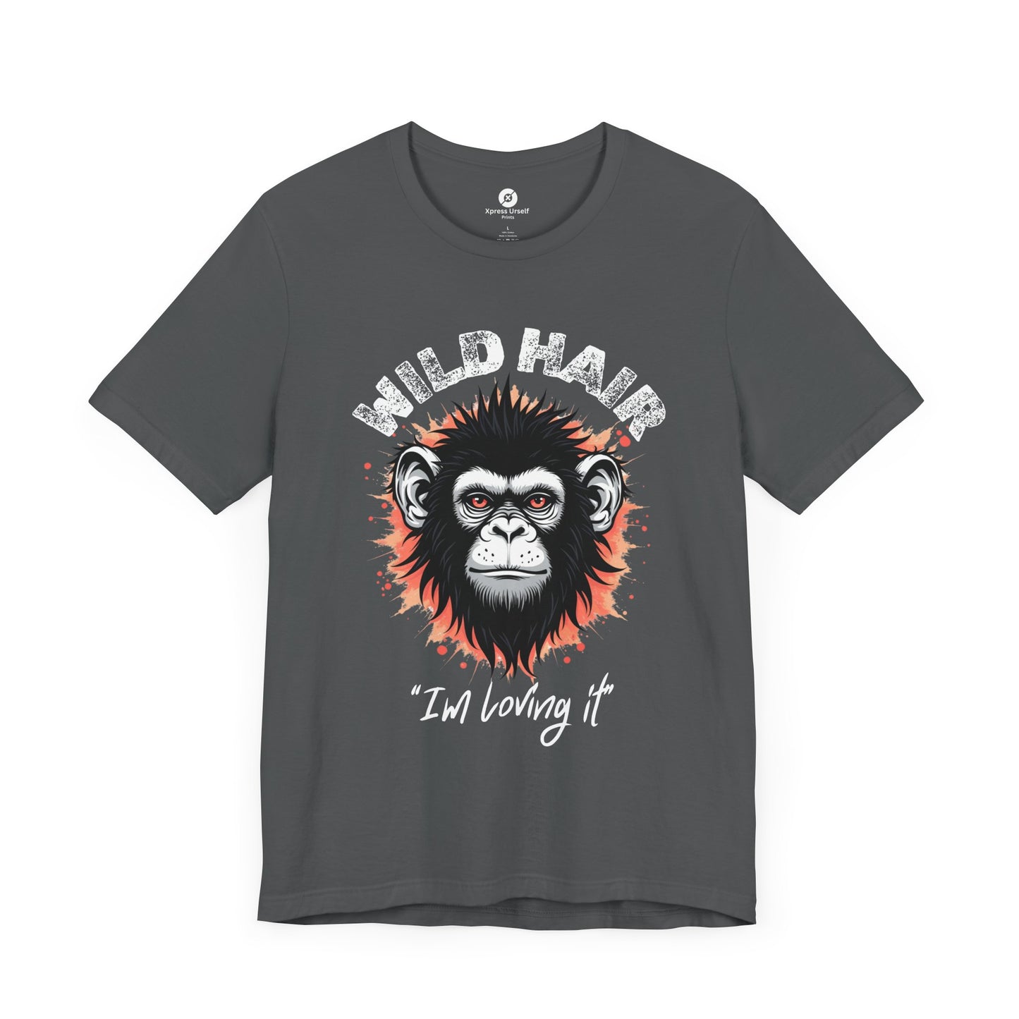 Wild Hair Gorilla Unisex Short Sleeve Tee | Fun Graphic Shirt for Casual Wear
