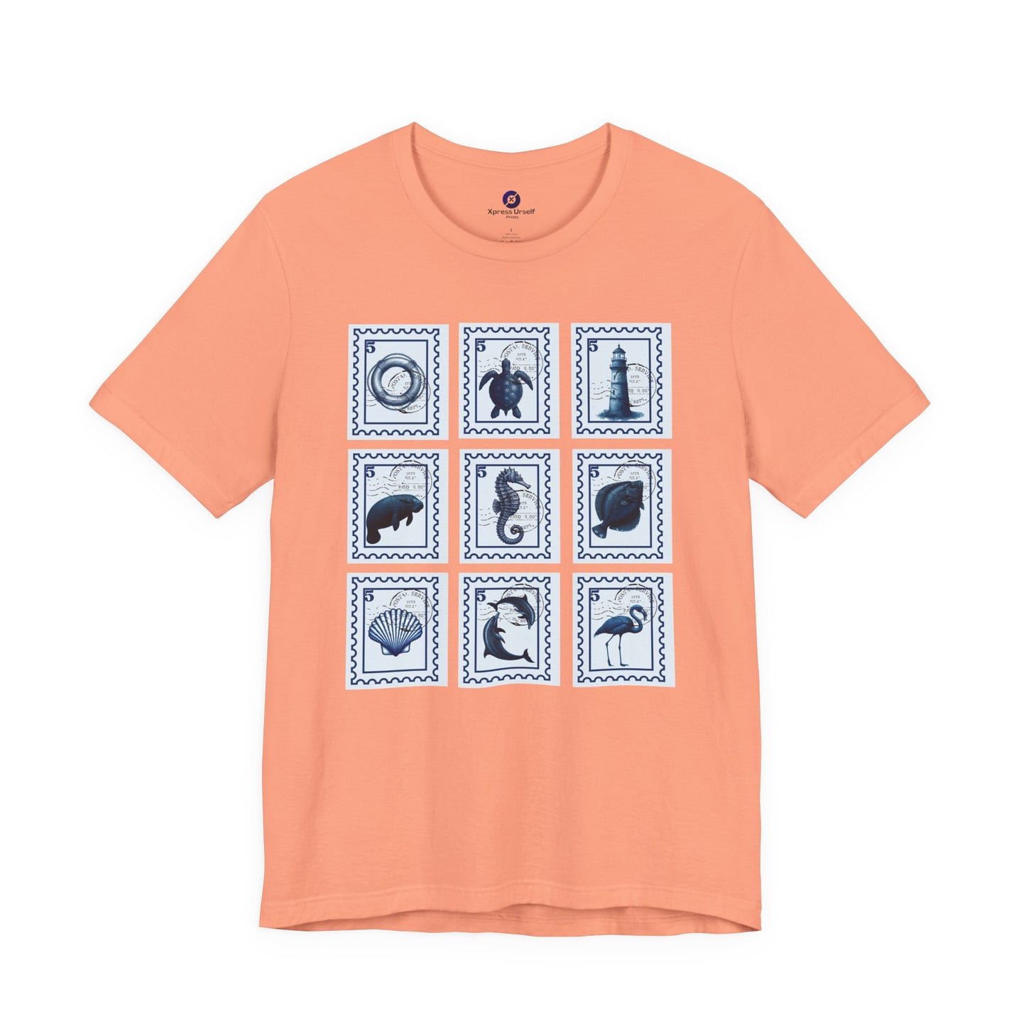 Coastal Adventure Tee, Beach Shirt, Travel T-Shirt, Nautical Gift, Summer Apparel, Vacation Outfit