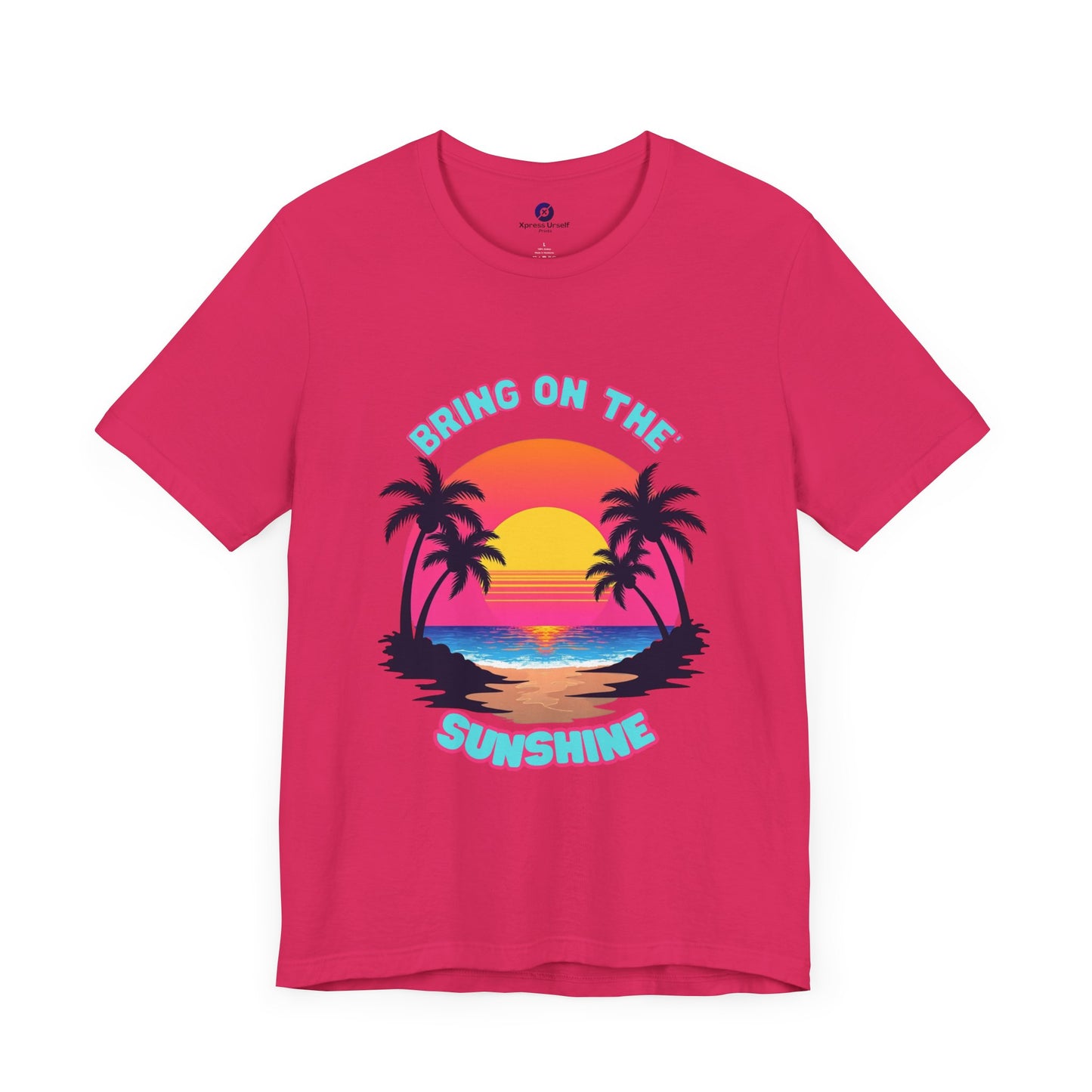 Unisex Jersey Tee - 'Bring on the Sunshine' Tropical Vibe