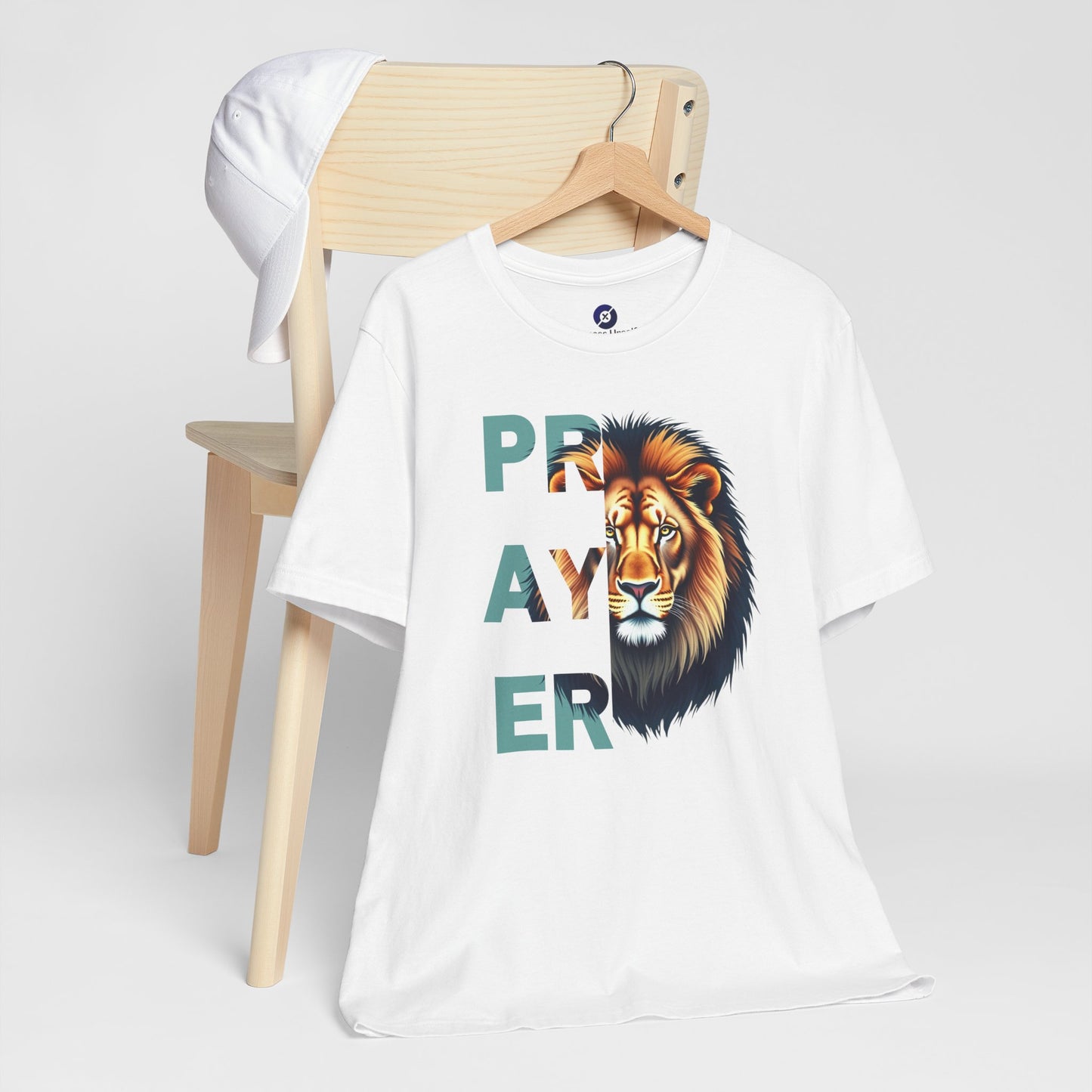 Prayer Lion Unisex Jersey Tee - Faith & Strength Shirt