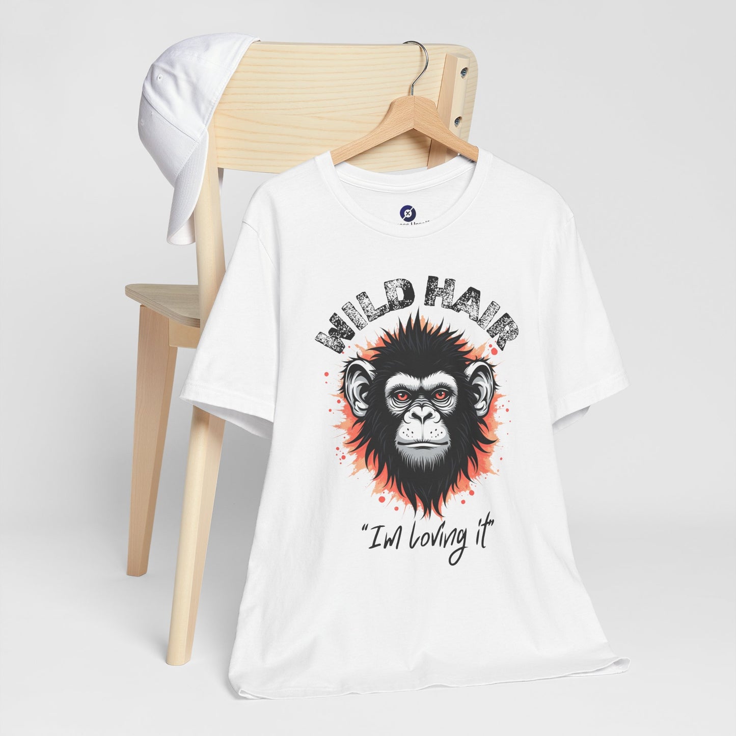 Wild Hair Gorilla Unisex Short Sleeve Tee | Fun Graphic Shirt for Casual Wear