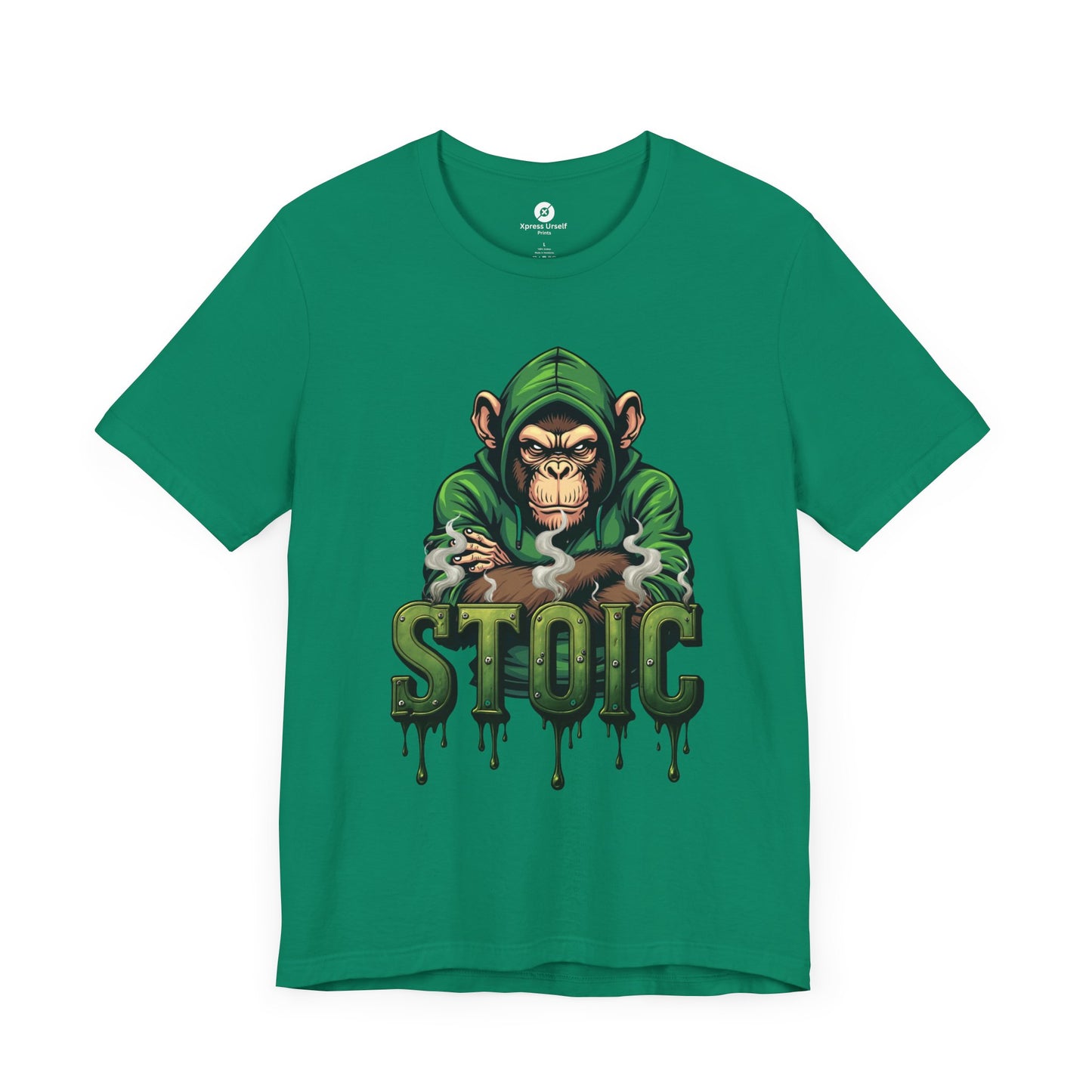 Stoic Monkey Unisex Tee - Fun Graphic Short Sleeve Shirt
