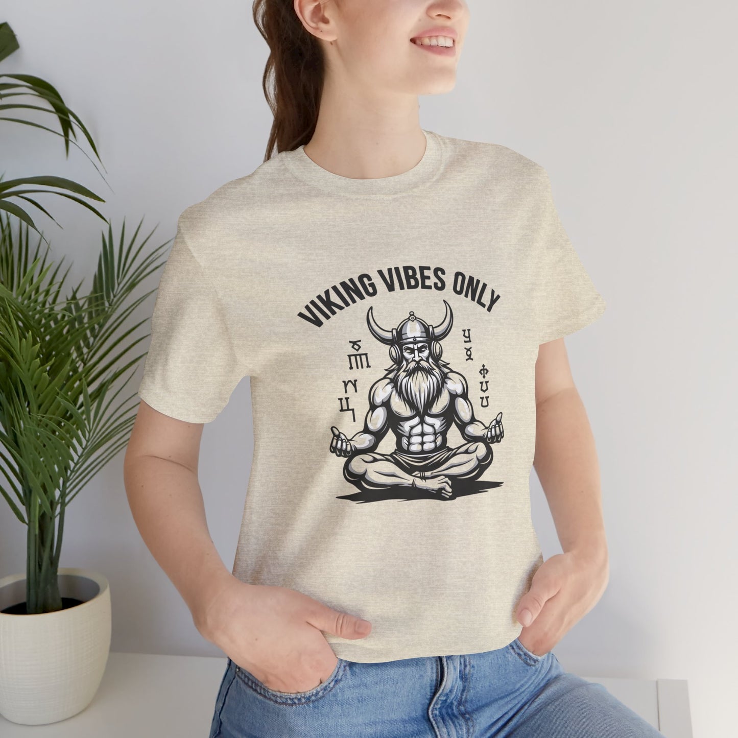 Viking Vibes Only Unisex Tee - Casual Graphic T-Shirt for Norse Mythology Fans