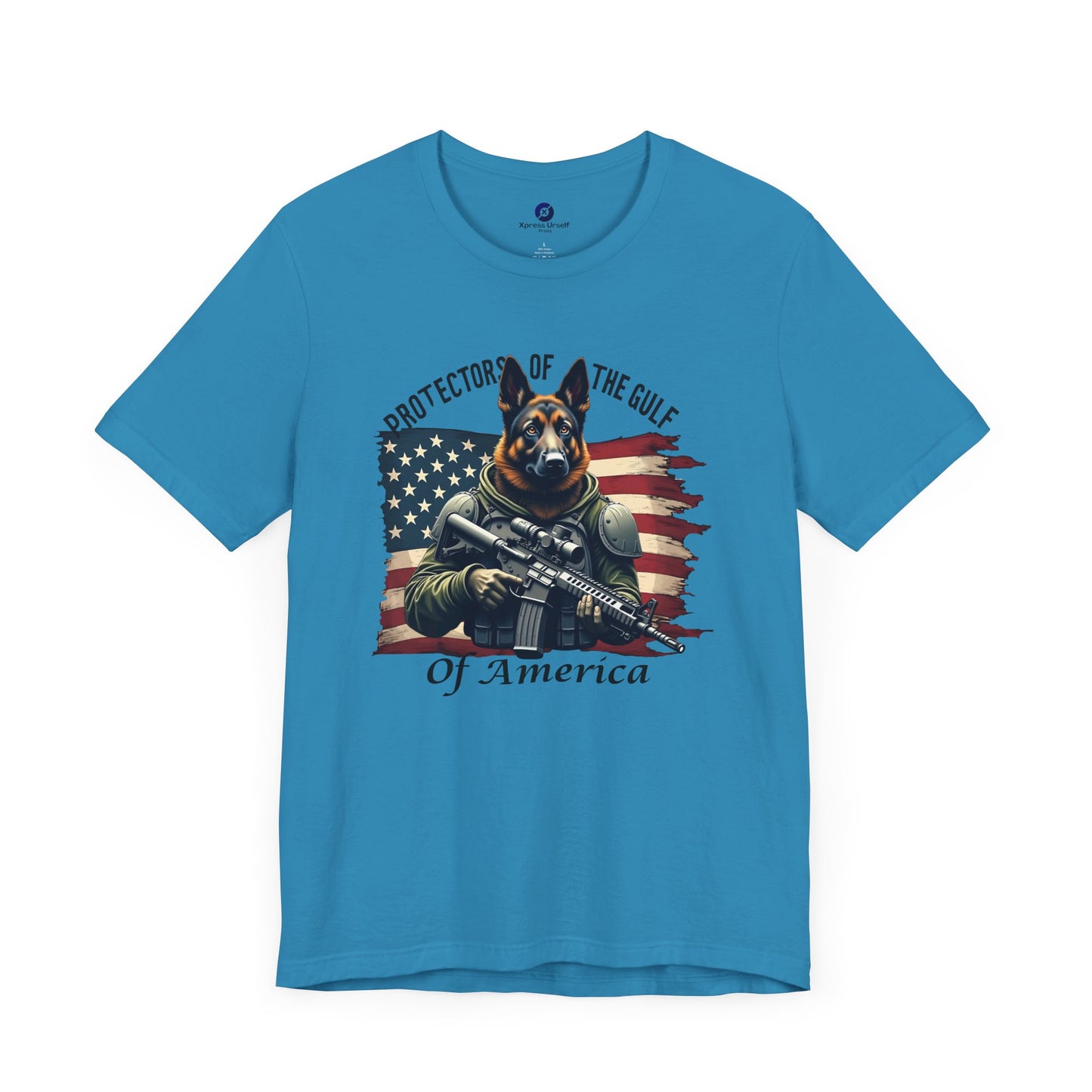 Patriotic Graphic Tee - Protectors of the Gulf