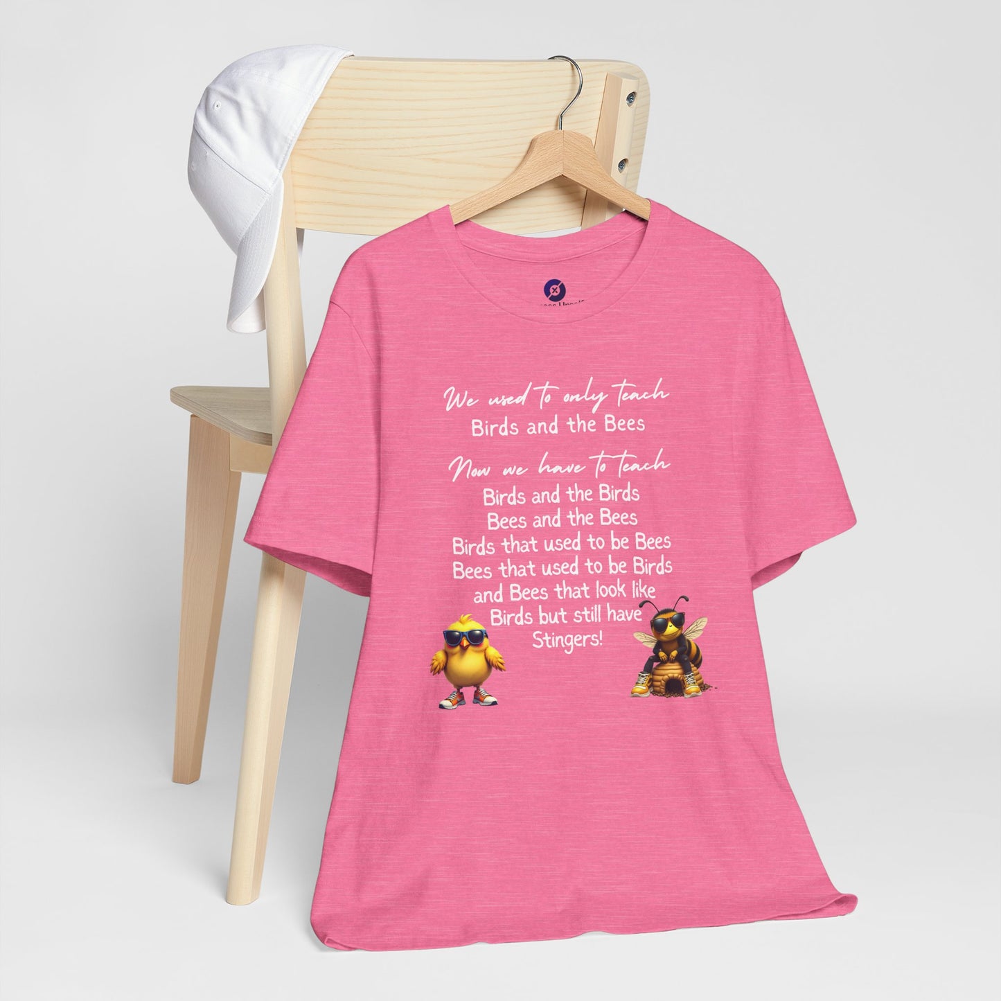 Funny Birds and Bees Tee - Unisex Short Sleeve T-Shirt, Parenting Humor Shirt, Educational Gift, Adult Humor, Nature Lover Tee