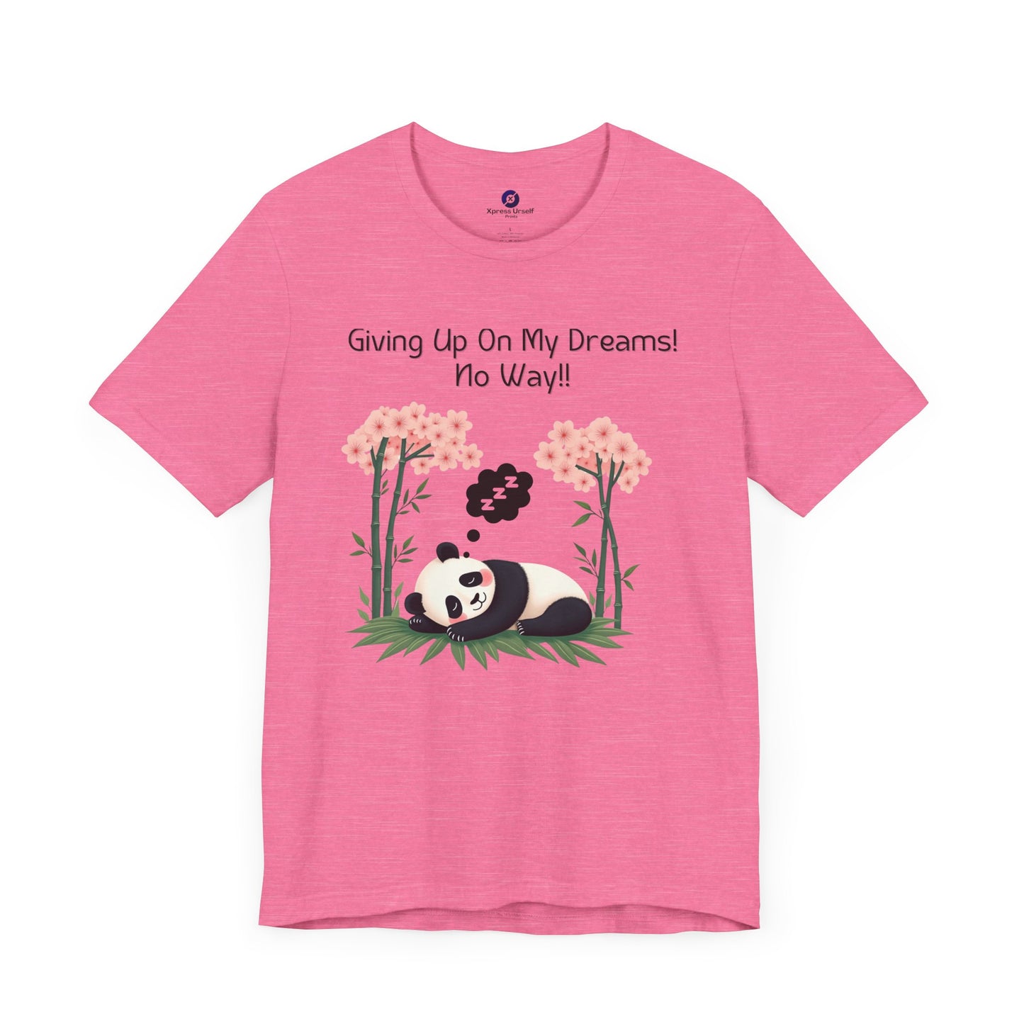 Panda Dreams Short Sleeve Tee - Inspirational Fun Graphic Tee