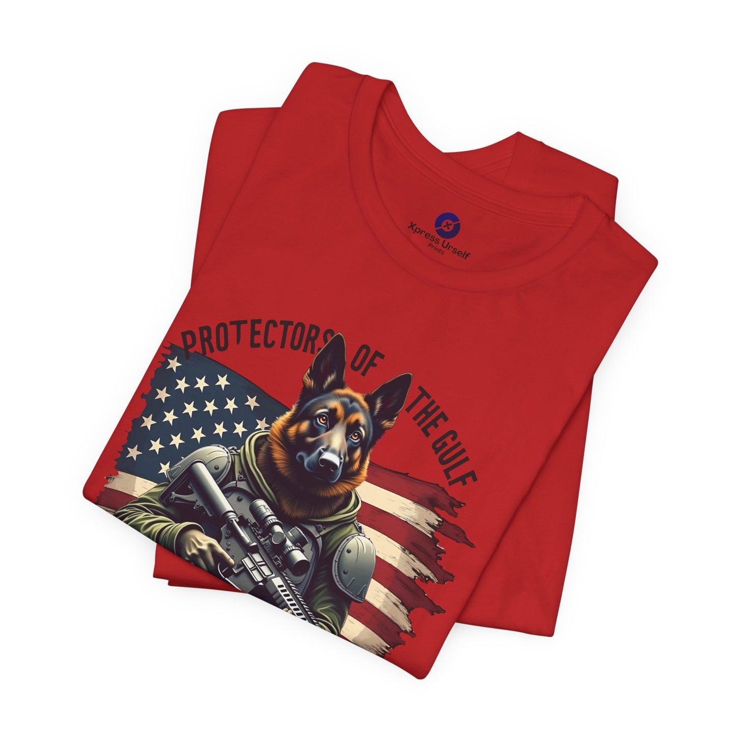 Patriotic Graphic Tee - Protectors of the Gulf