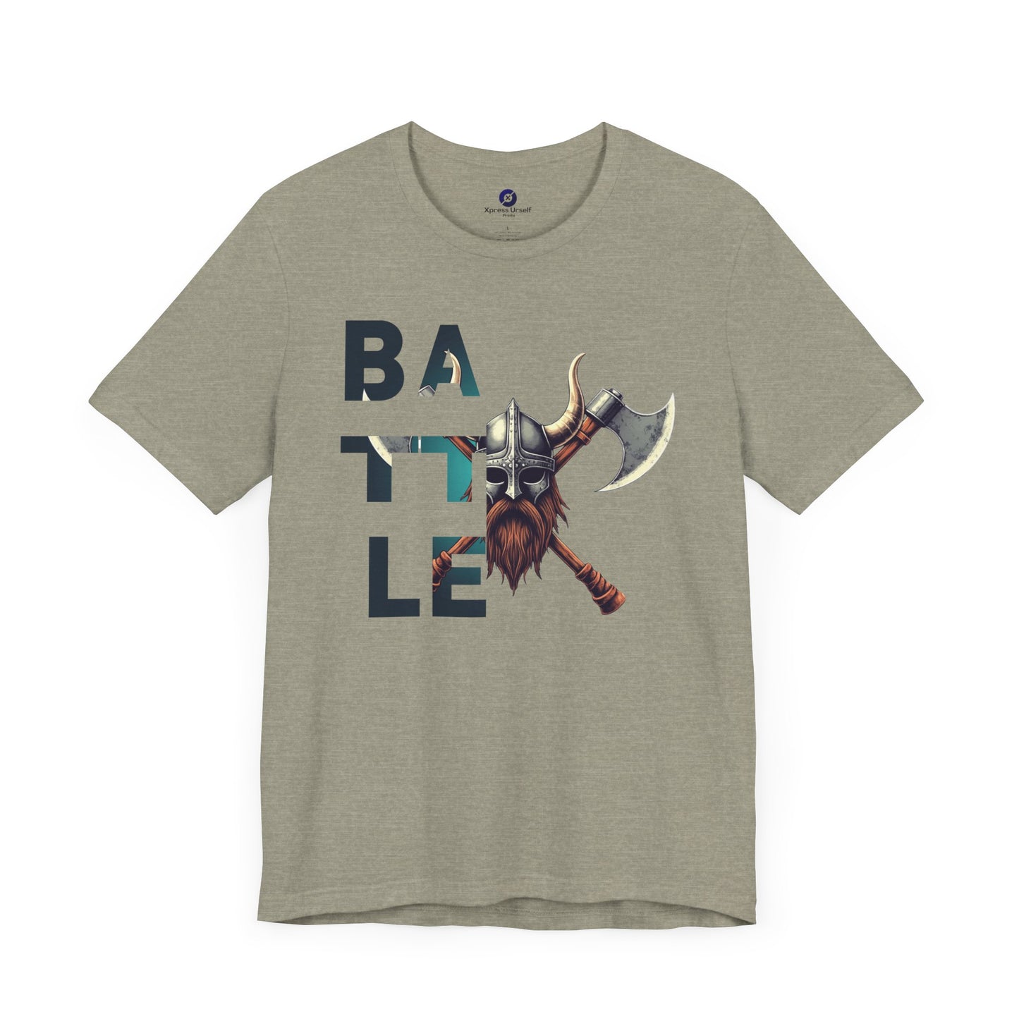 Battle Warrior Unisex Jersey Tee - Fierce Graphic T-Shirt for Gamers and Warrior Enthusiasts