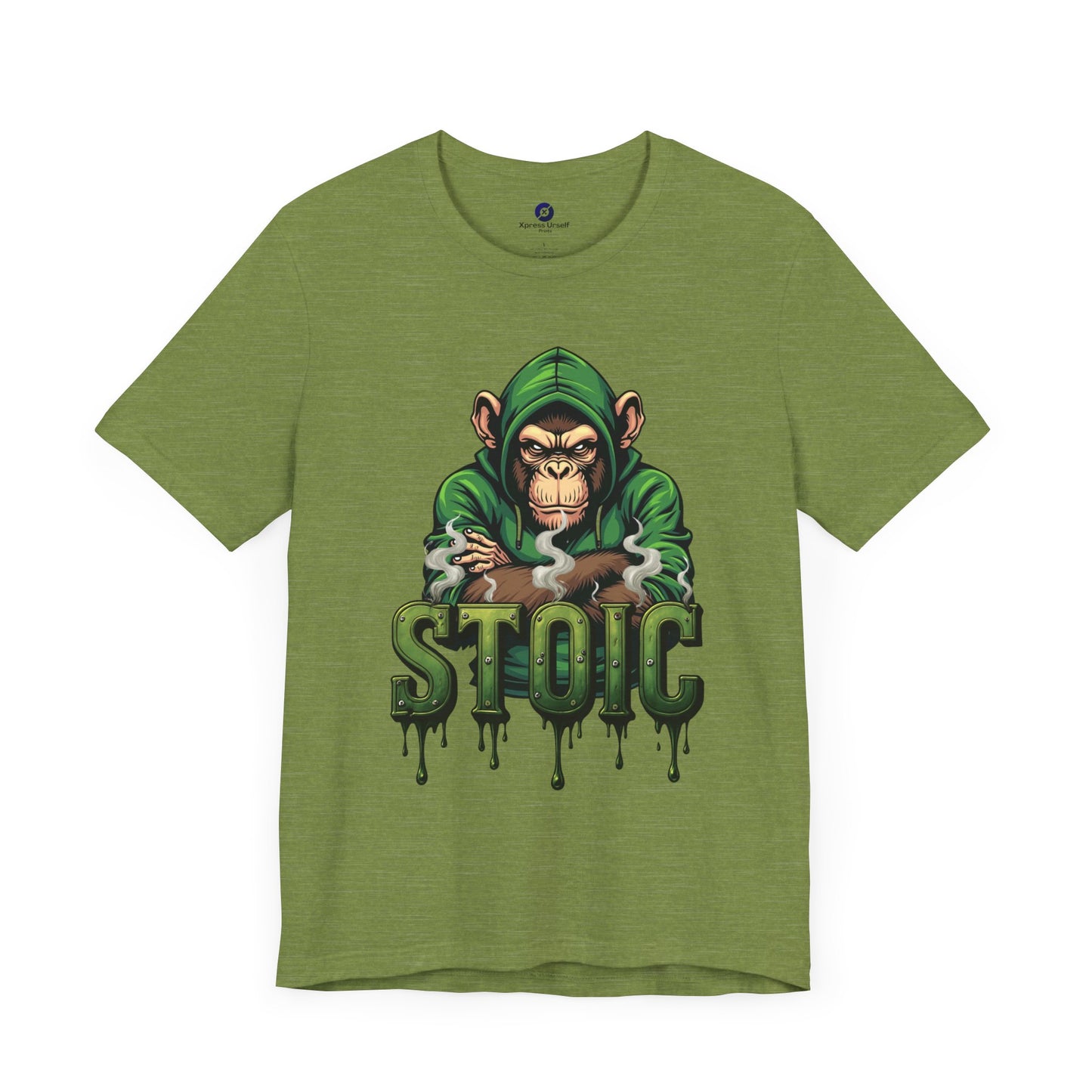 Stoic Monkey Unisex Tee - Fun Graphic Short Sleeve Shirt