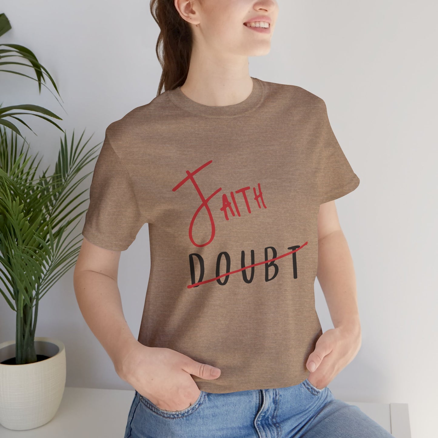 Faith Over Doubt Unisex Jersey Tee