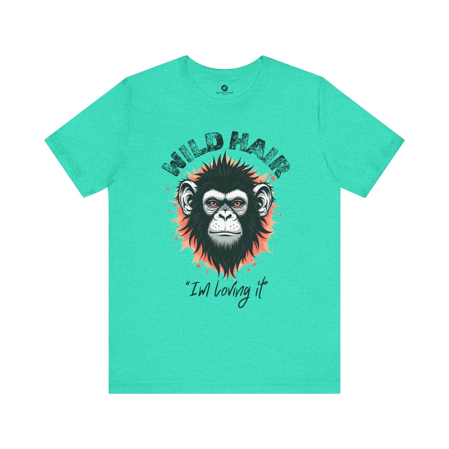 Wild Hair Gorilla Unisex Short Sleeve Tee | Fun Graphic Shirt for Casual Wear