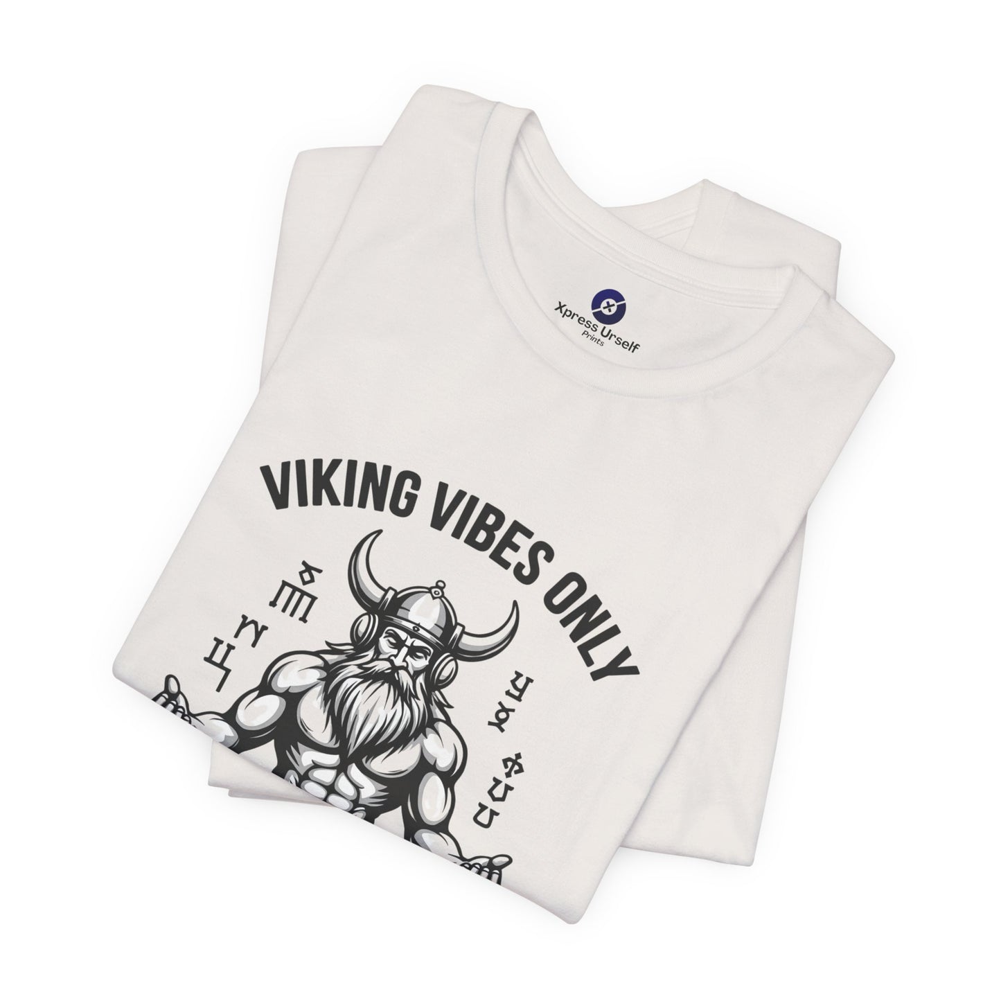 Viking Vibes Only Unisex Tee - Casual Graphic T-Shirt for Norse Mythology Fans