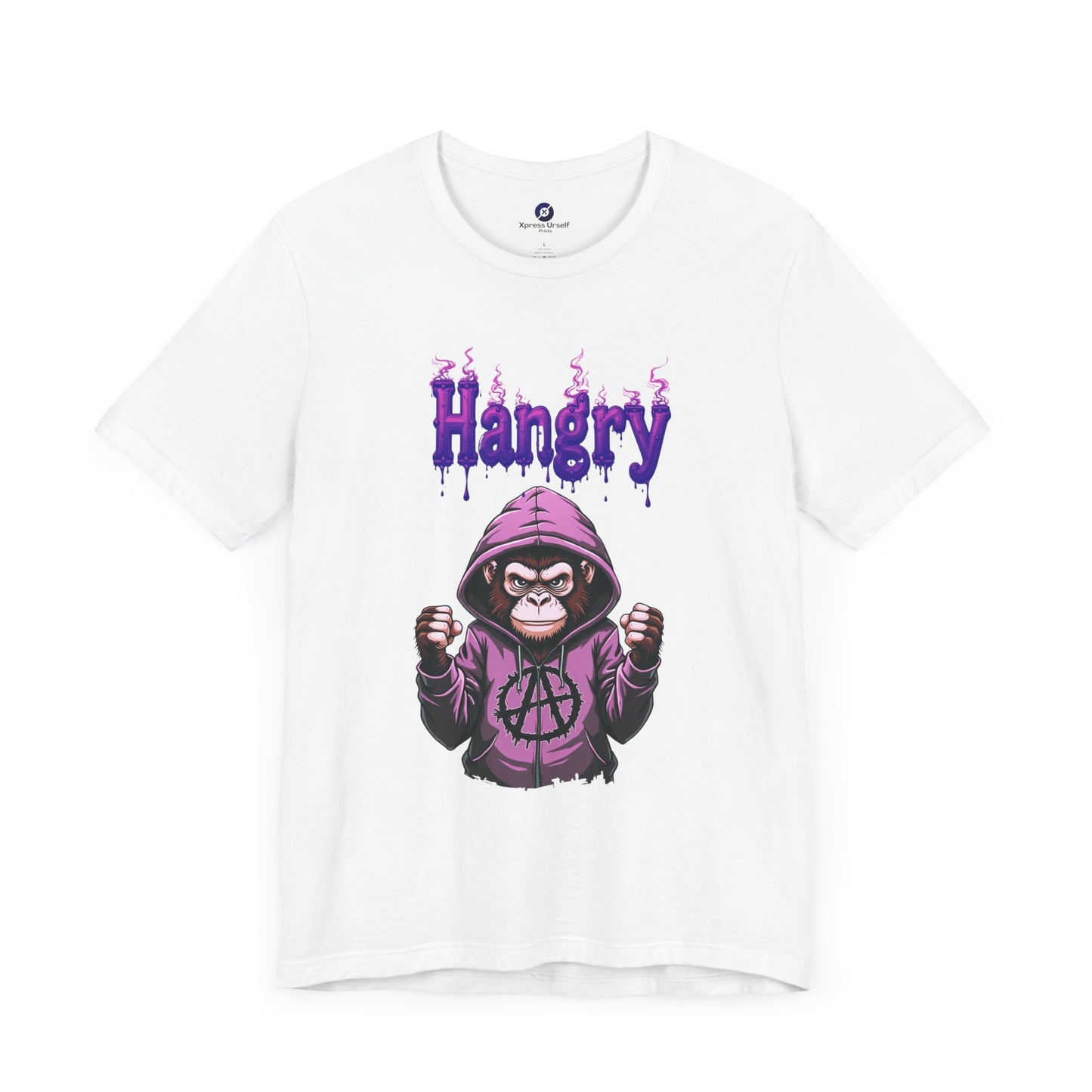 Hangry Gorilla Unisex Jersey Tee - Fun Graphic T-Shirt for Food Lovers