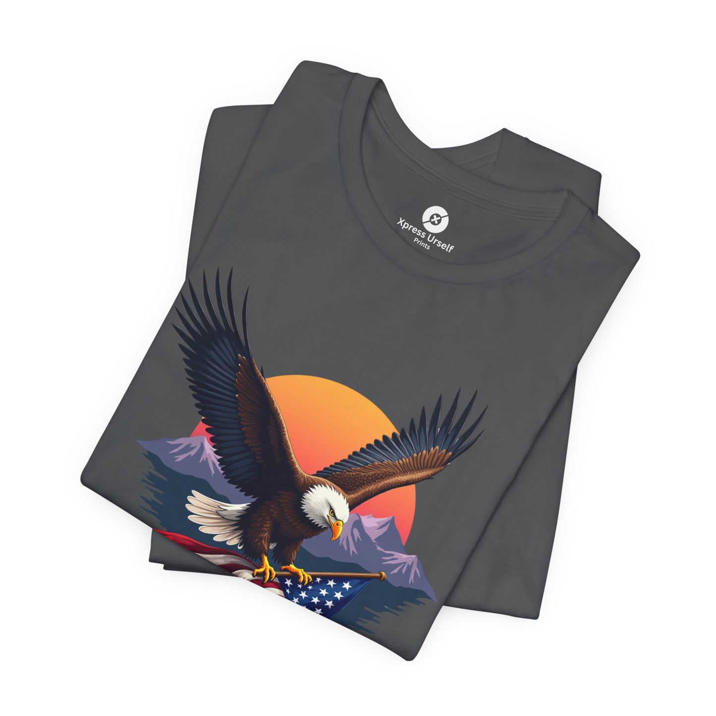 Patriotic Eagle Graphic Tee - Unisex Jersey Short Sleeve T-Shirt