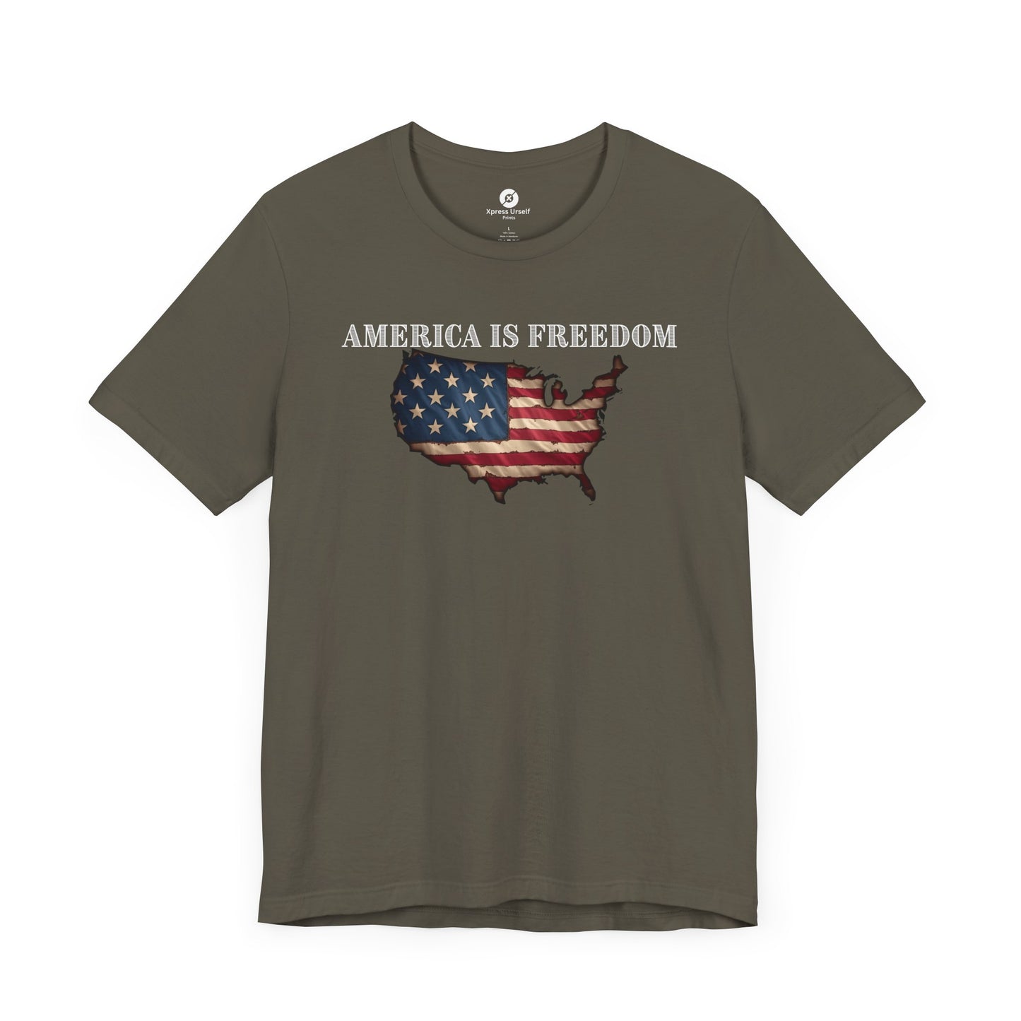 Patriotic Freedom T-Shirt - America Is Freedom Graphic Tee