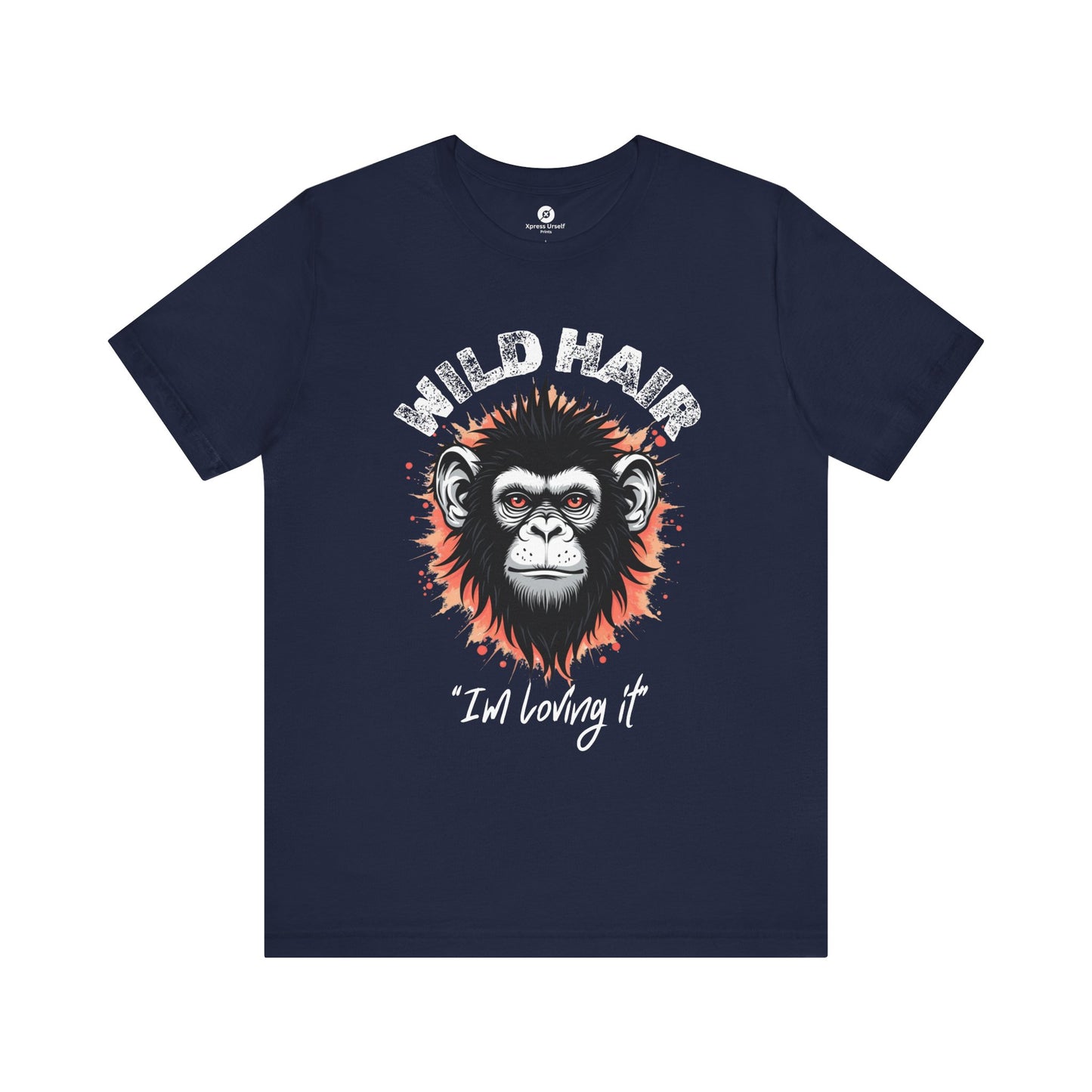 Wild Hair Gorilla Unisex Short Sleeve Tee | Fun Graphic Shirt for Casual Wear