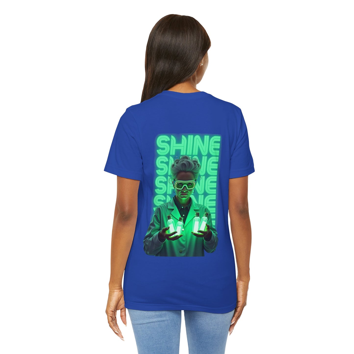 Glow Up the World Unisex Short Sleeve Tee - Bright Orange Inspirational Shirt