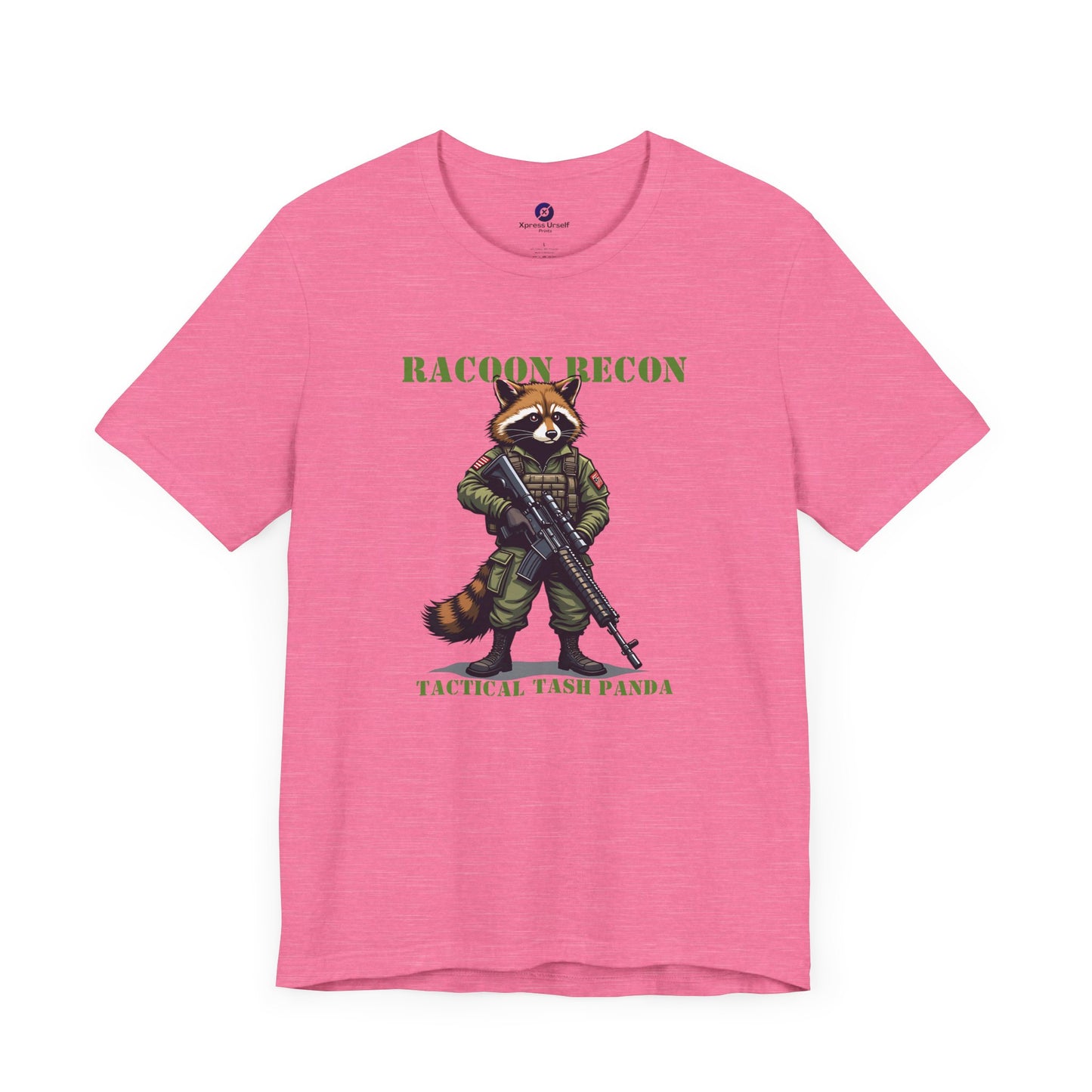 Tactical Raccoon Tee - Unisex Short Sleeve Shirt for Adventurers