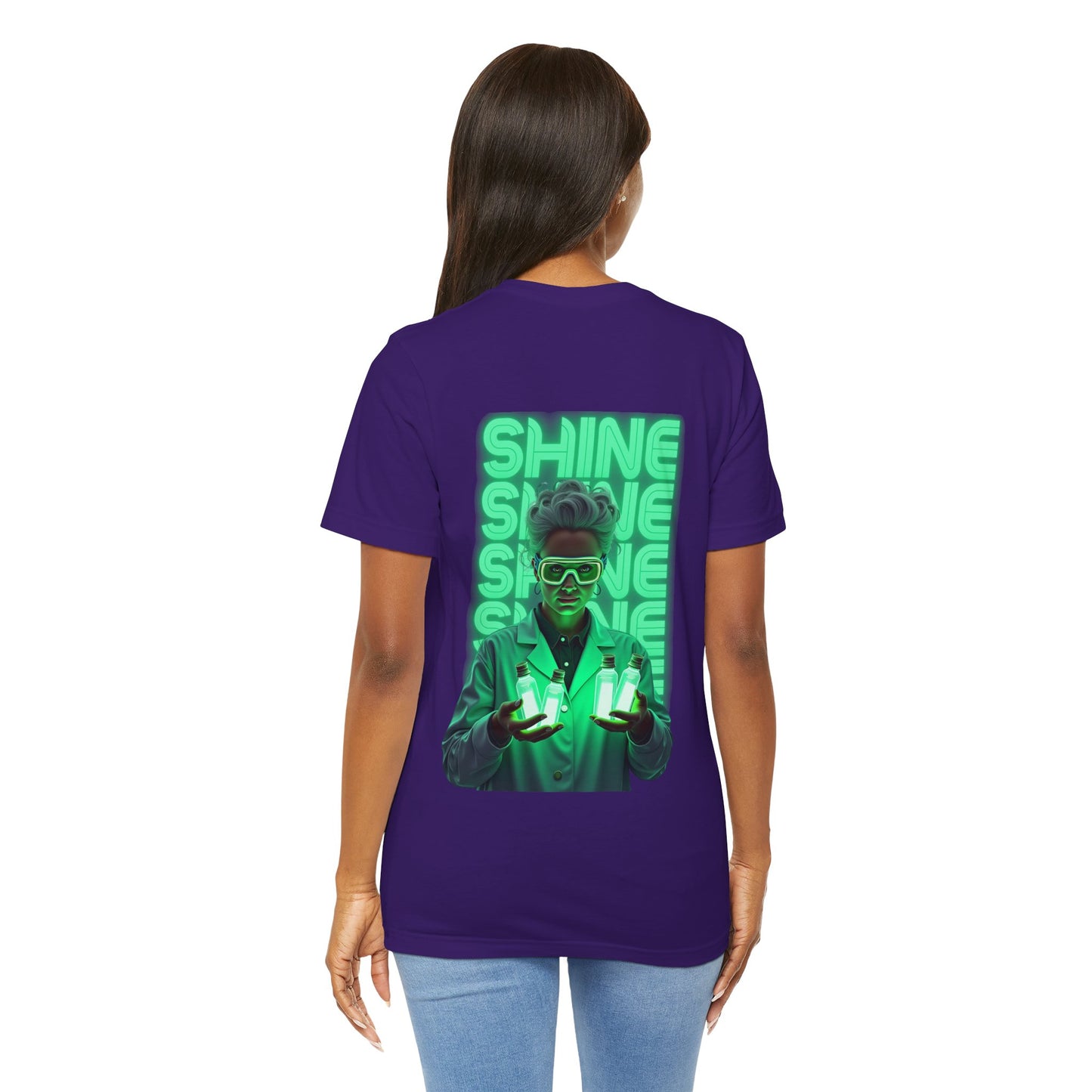 Glow Up the World Unisex Short Sleeve Tee - Bright Orange Inspirational Shirt