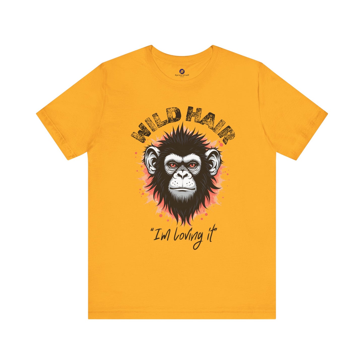 Wild Hair Gorilla Unisex Short Sleeve Tee | Fun Graphic Shirt for Casual Wear