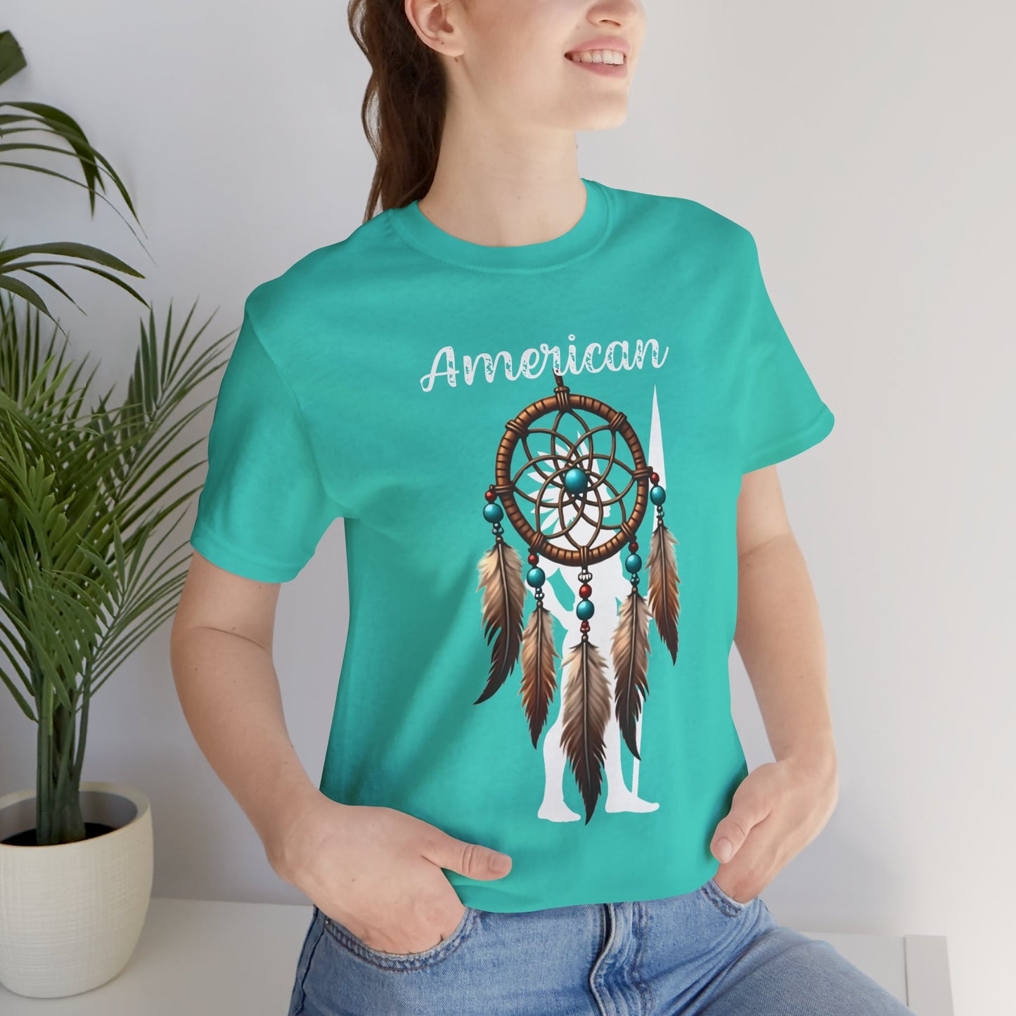 American Dream Catcher Unisex Tee - Bohemian Style Short Sleeve Shirt