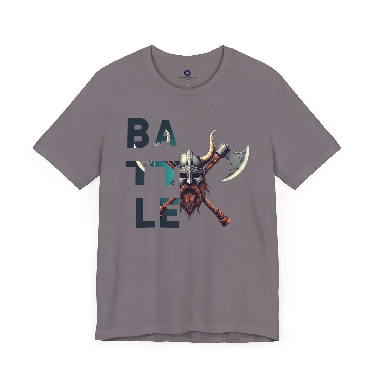 Battle Warrior Unisex Jersey Tee - Fierce Graphic T-Shirt for Gamers and Warrior Enthusiasts