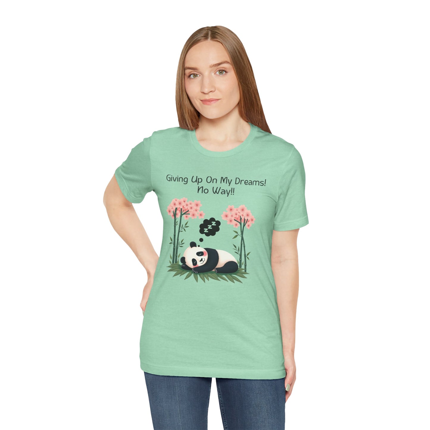 Panda Dreams Short Sleeve Tee - Inspirational Fun Graphic Tee