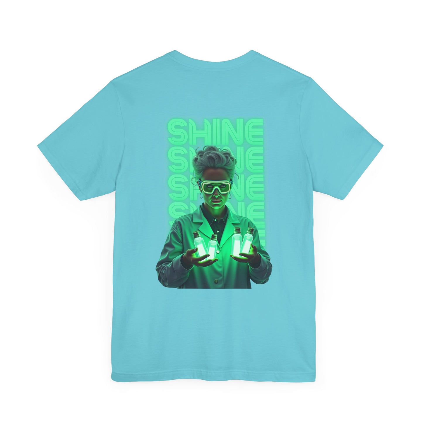 Glow Up the World Unisex Short Sleeve Tee - Bright Orange Inspirational Shirt