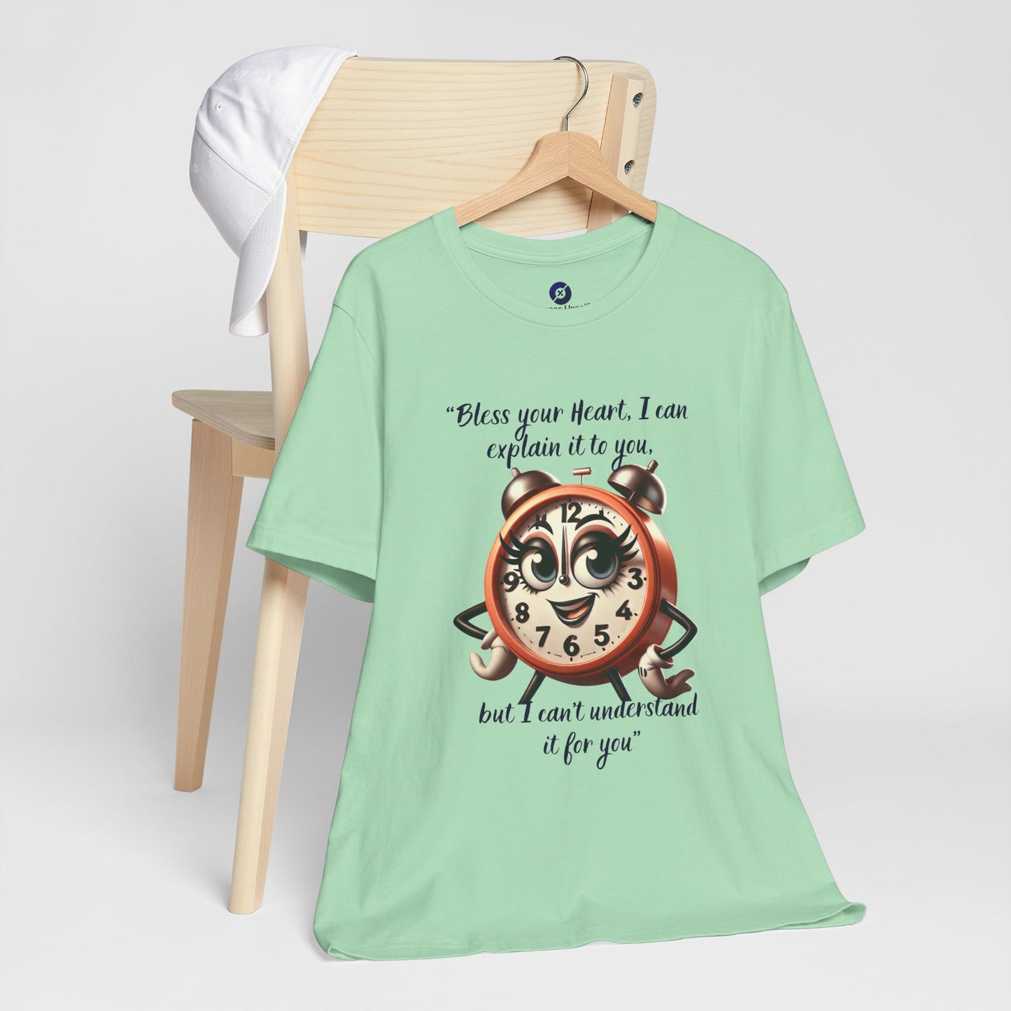 Quirky Clock Graphic Tee - "Bless Your Heart" Quote