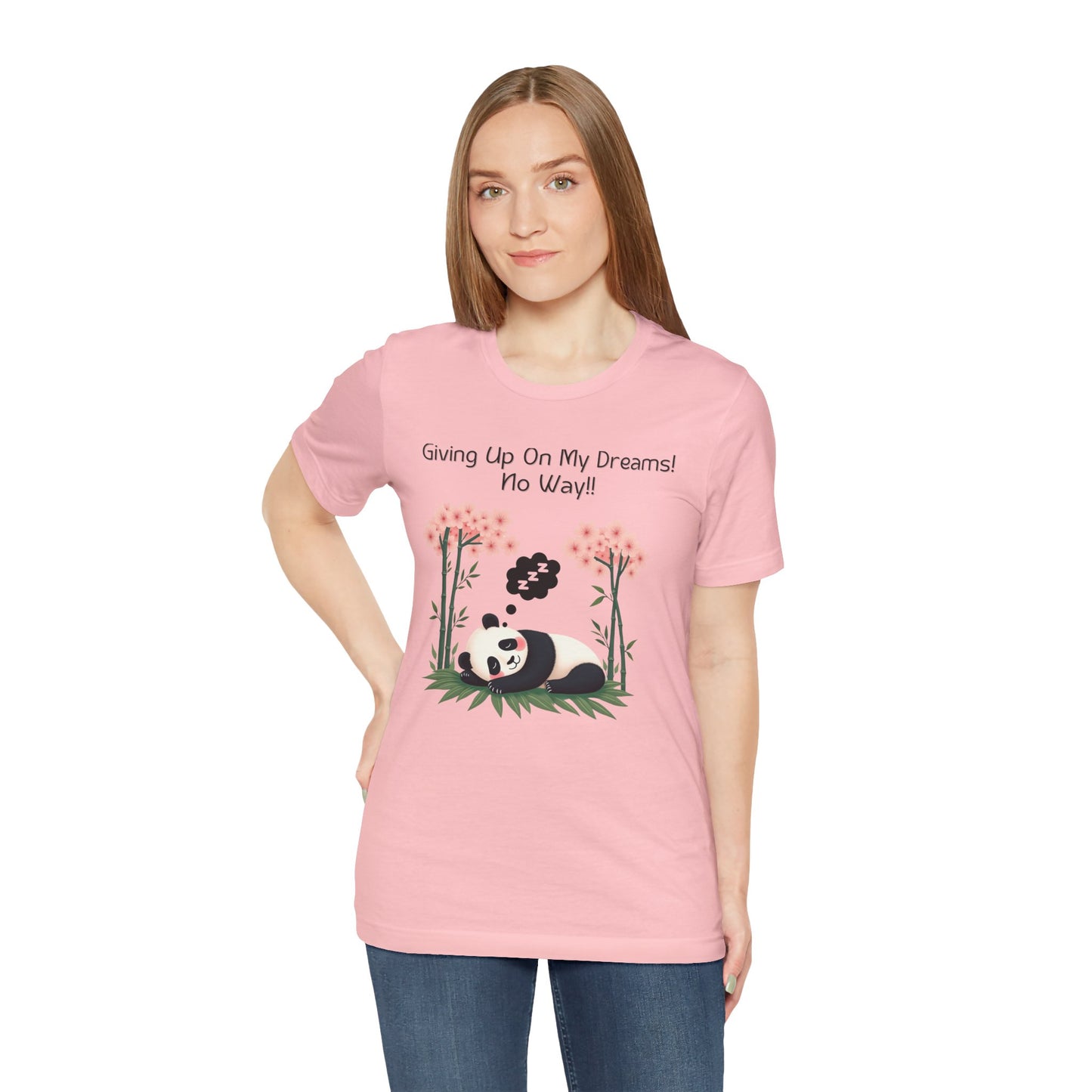 Panda Dreams Short Sleeve Tee - Inspirational Fun Graphic Tee