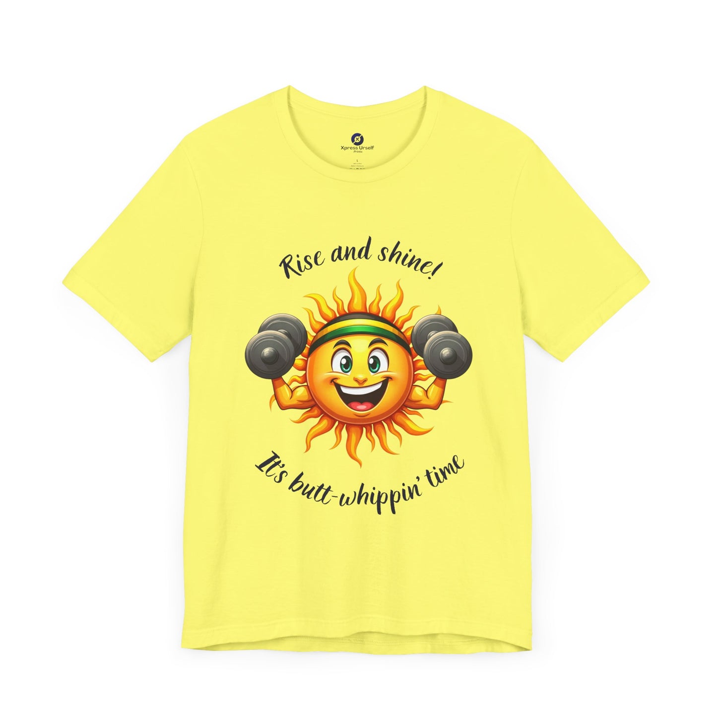 Rise and Shine Gym Tee - Unisex Jersey Short Sleeve T-Shirt for Fitness Lovers