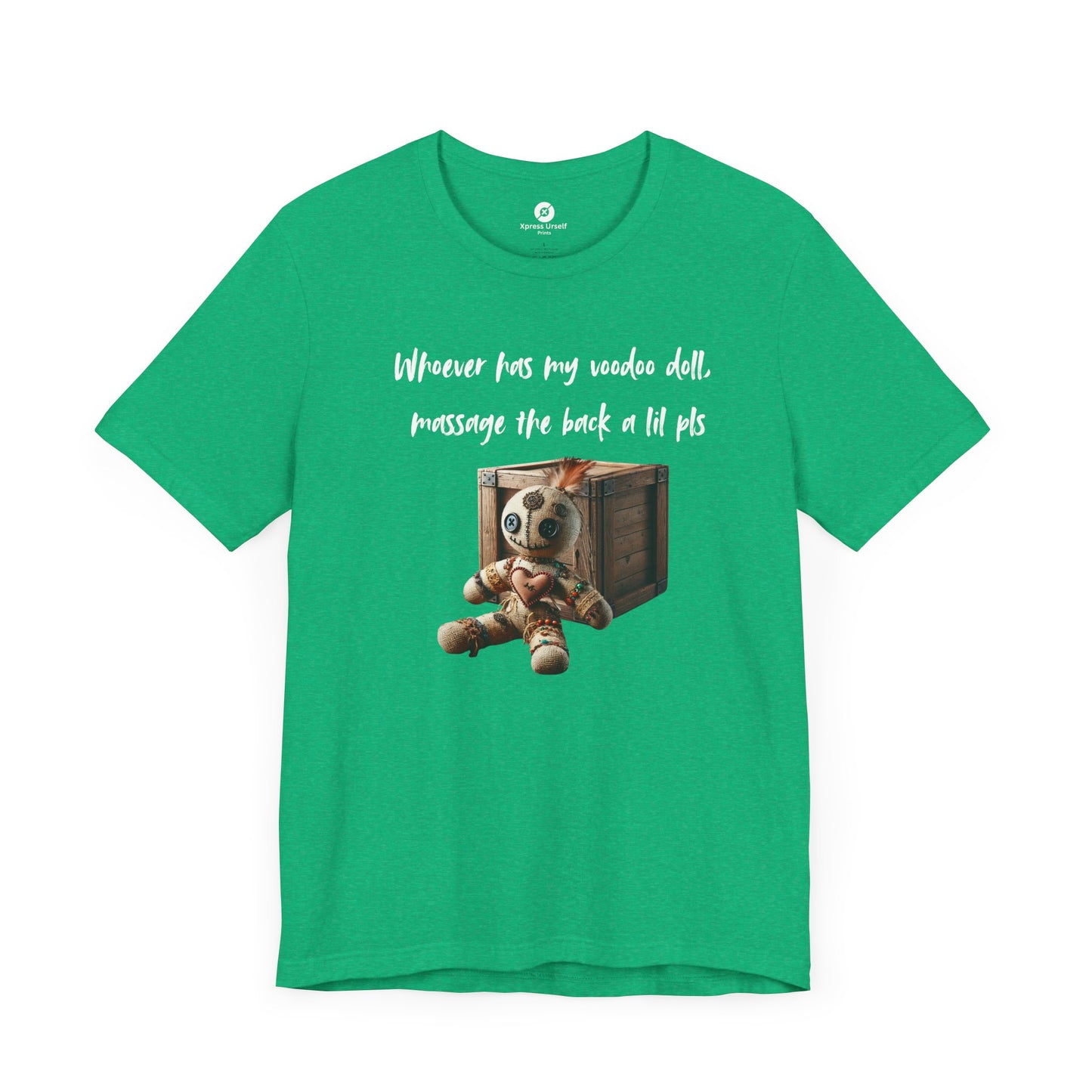 Whimsical Voodoo Doll Tee - Unisex Short Sleeve Shirt with Fun Message