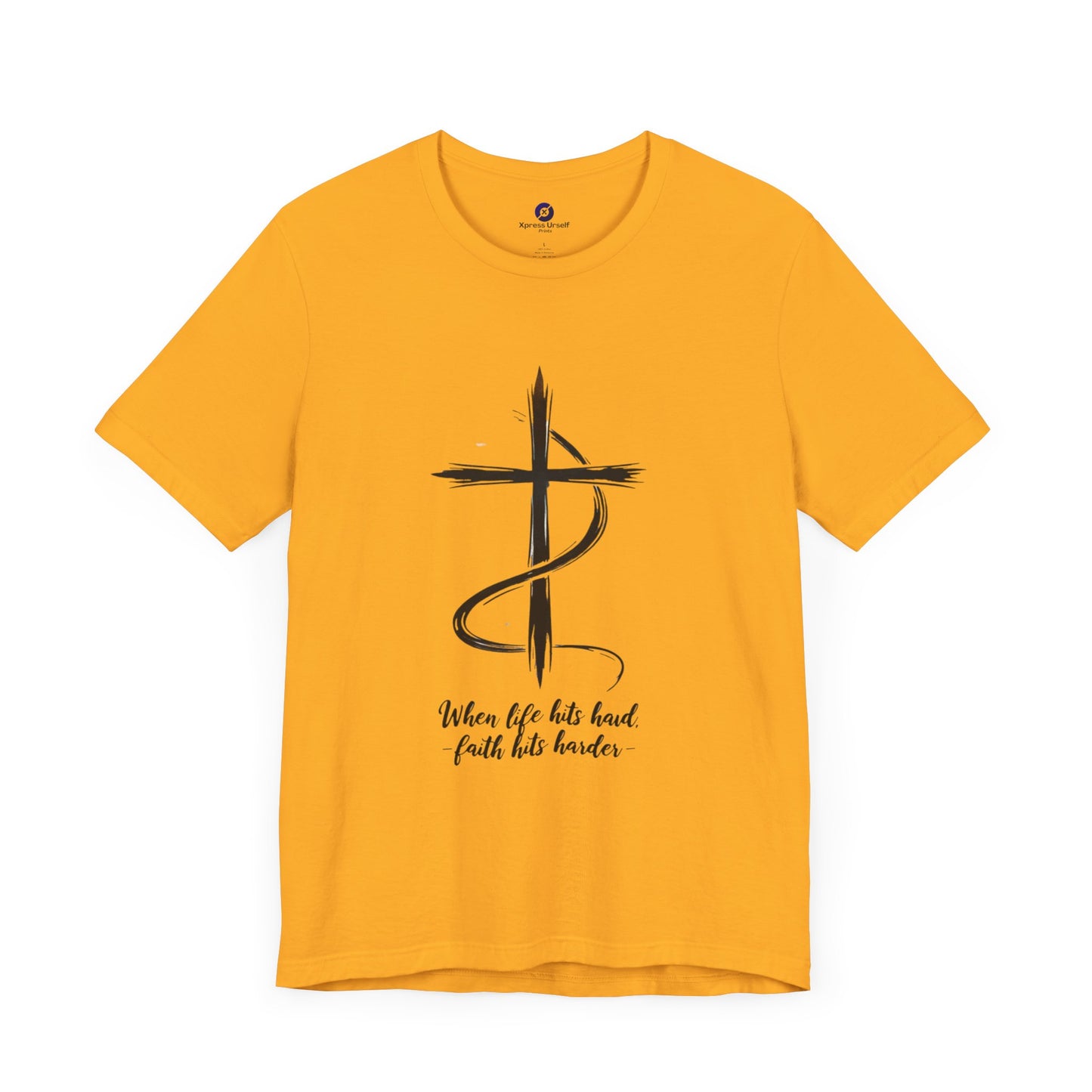 Inspirational Faith Unisex Jersey Tee - When Life Hits Hard