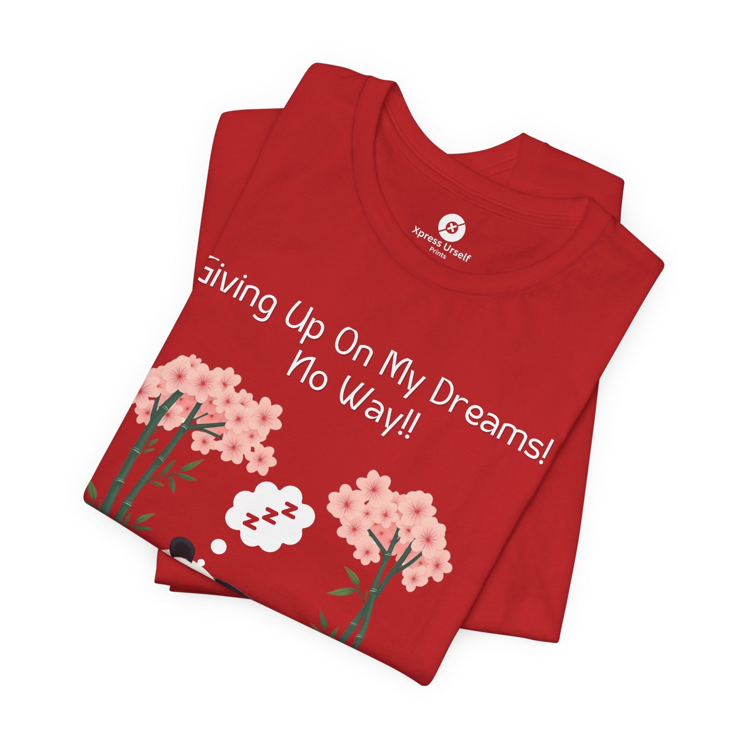 Panda Dreams Short Sleeve Tee - Inspirational Fun Graphic Tee