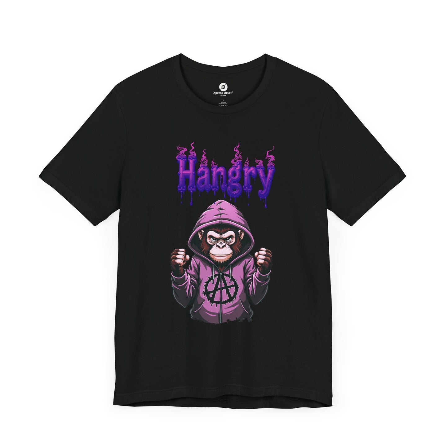 Hangry Gorilla Unisex Jersey Tee - Fun Graphic T-Shirt for Food Lovers