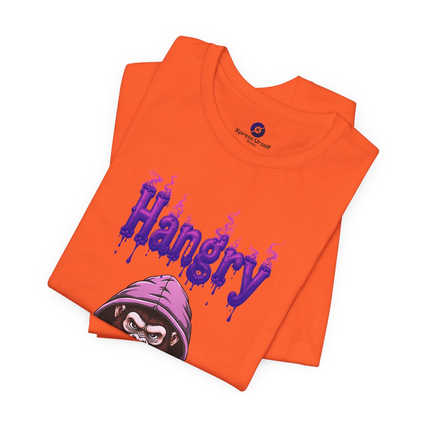 Hangry Gorilla Unisex Jersey Tee - Fun Graphic T-Shirt for Food Lovers