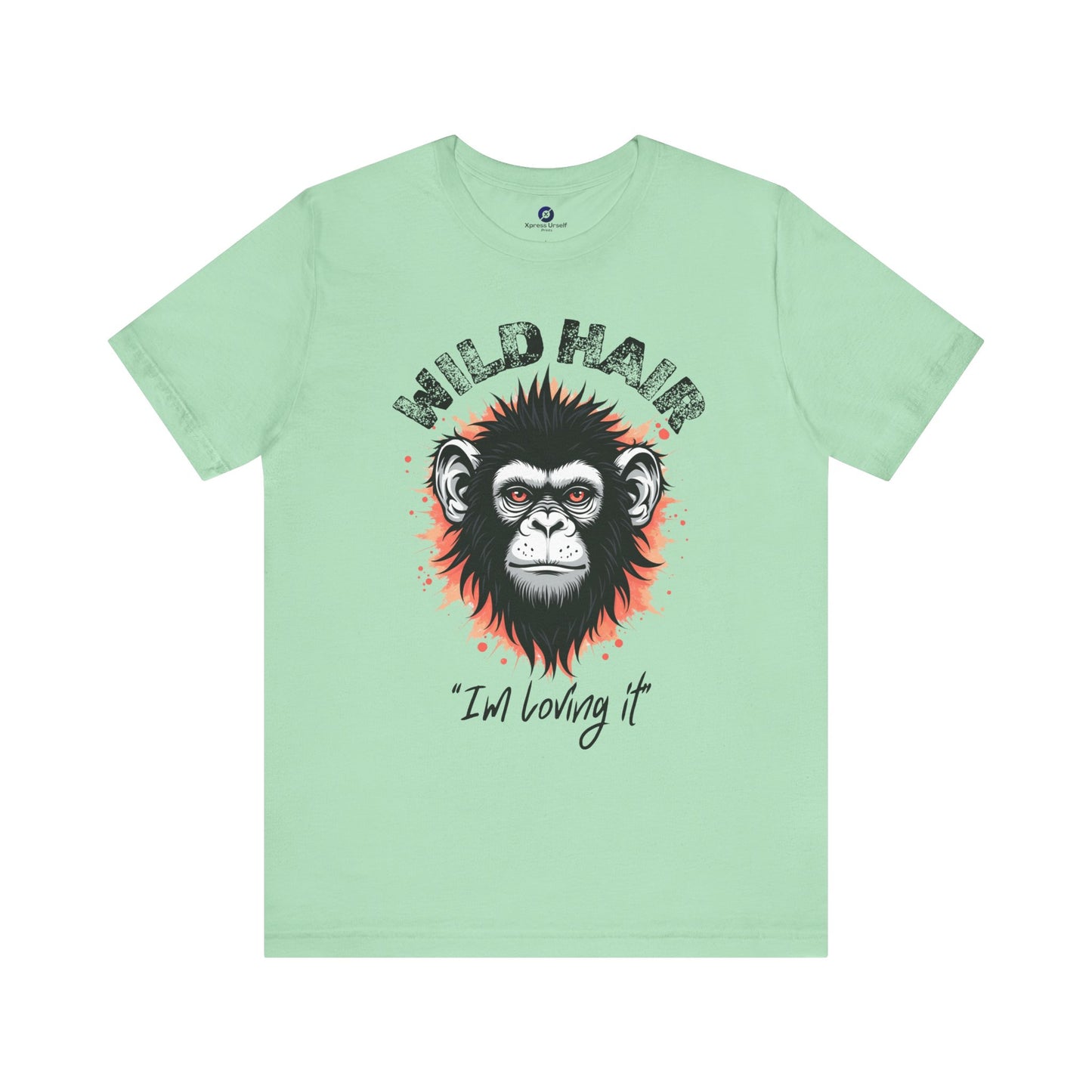 Wild Hair Gorilla Unisex Short Sleeve Tee | Fun Graphic Shirt for Casual Wear